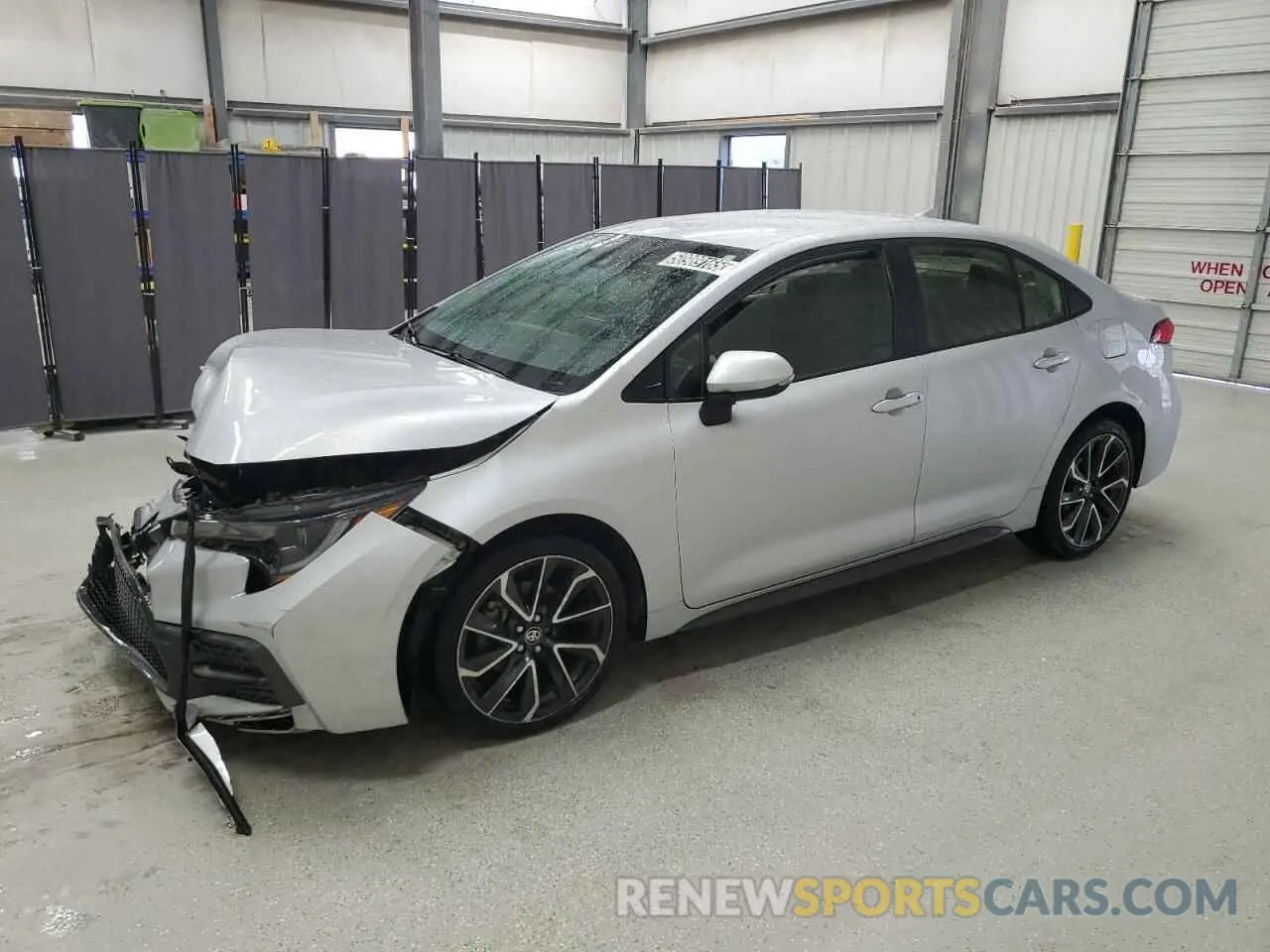 1 Photograph of a damaged car JTDS4MCE0MJ079326 TOYOTA COROLLA 2021