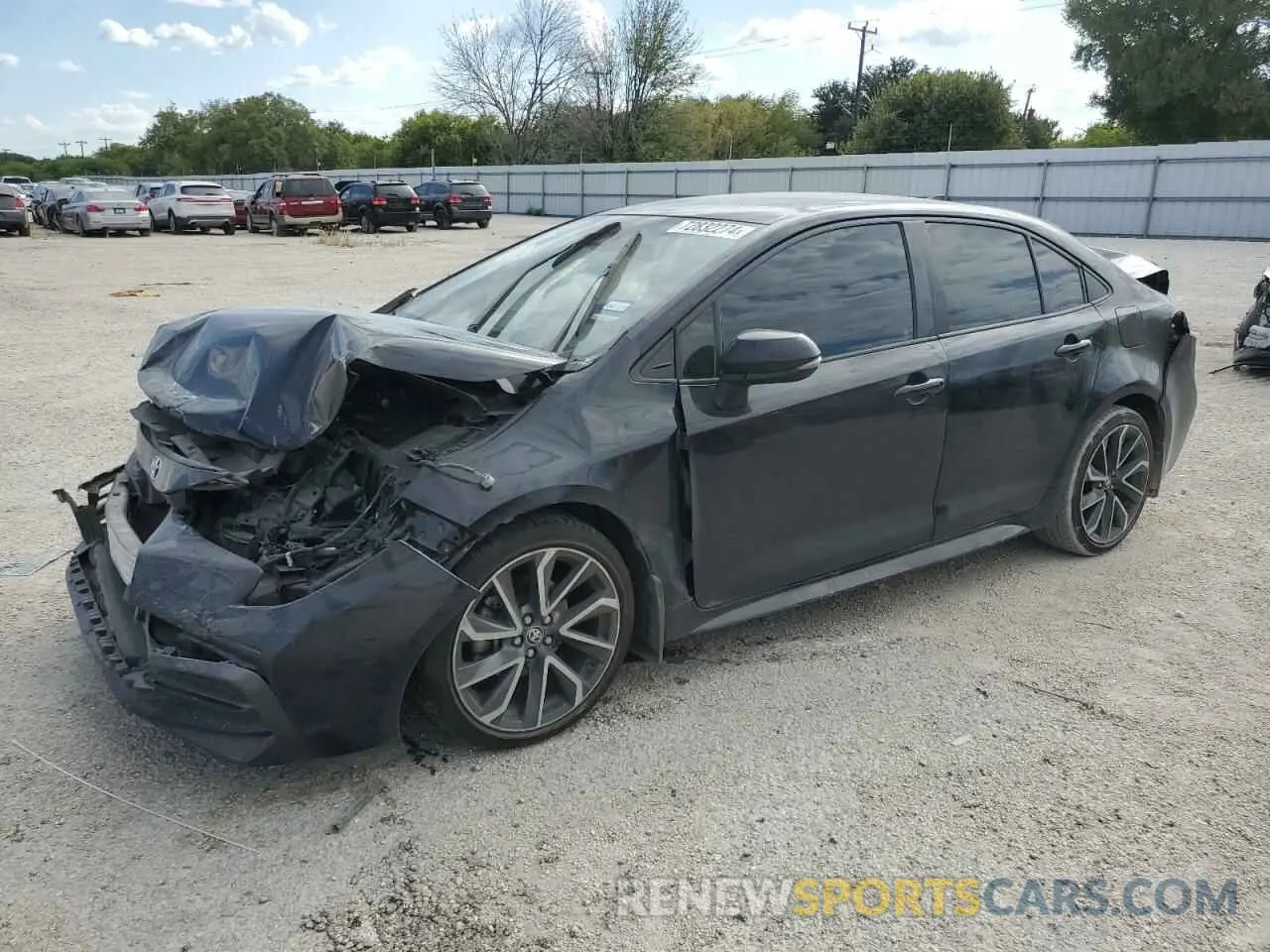 1 Photograph of a damaged car JTDS4MCE0MJ080783 TOYOTA COROLLA 2021