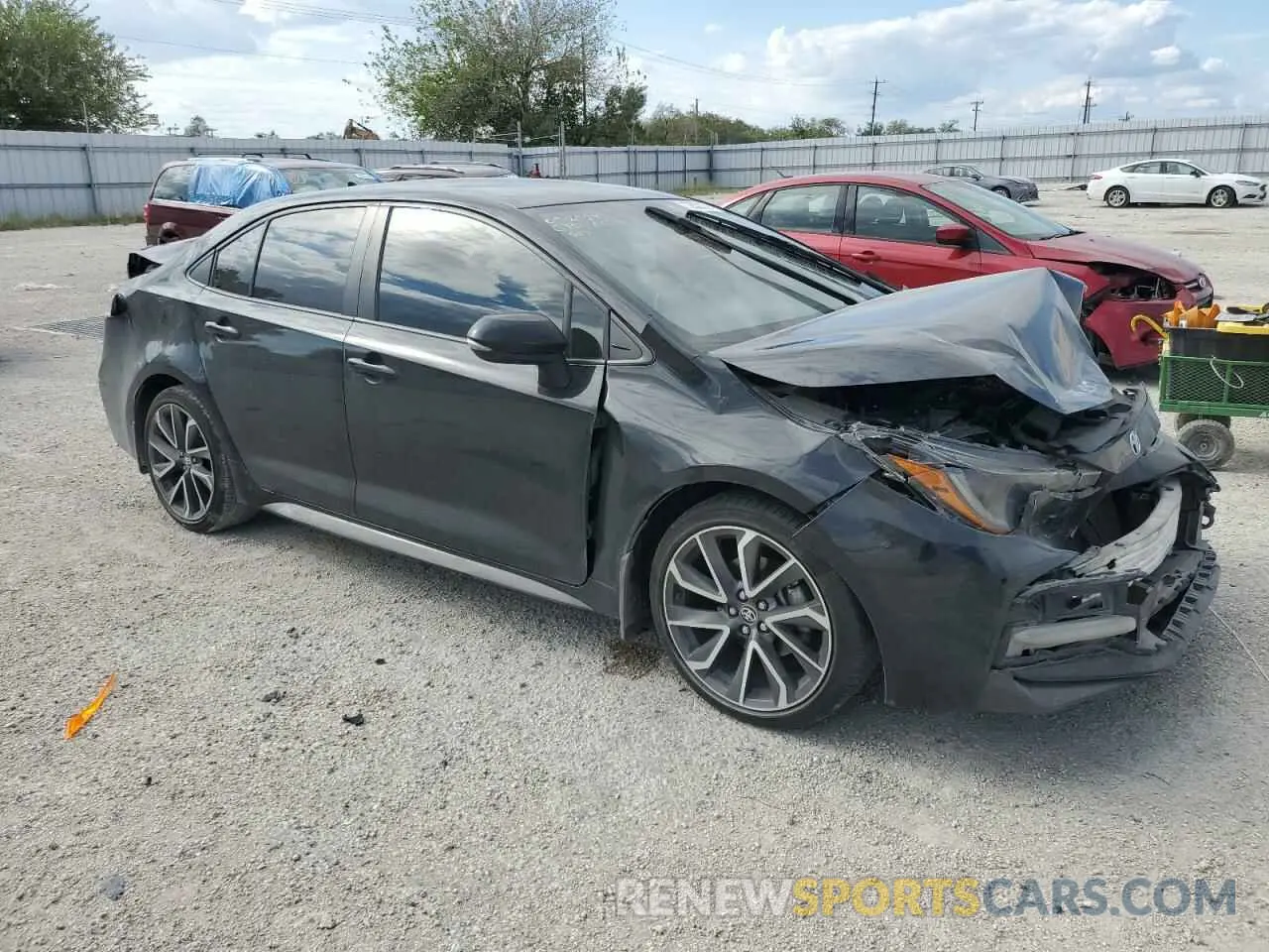 4 Photograph of a damaged car JTDS4MCE0MJ080783 TOYOTA COROLLA 2021