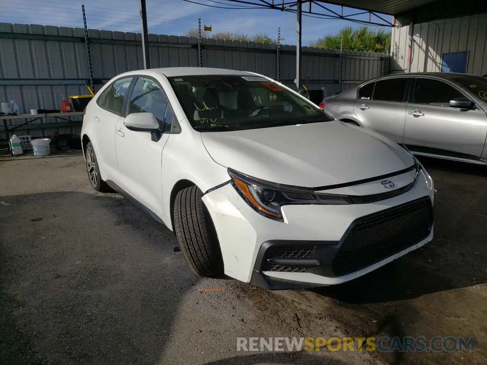 1 Photograph of a damaged car JTDS4MCE1MJ055617 TOYOTA COROLLA 2021