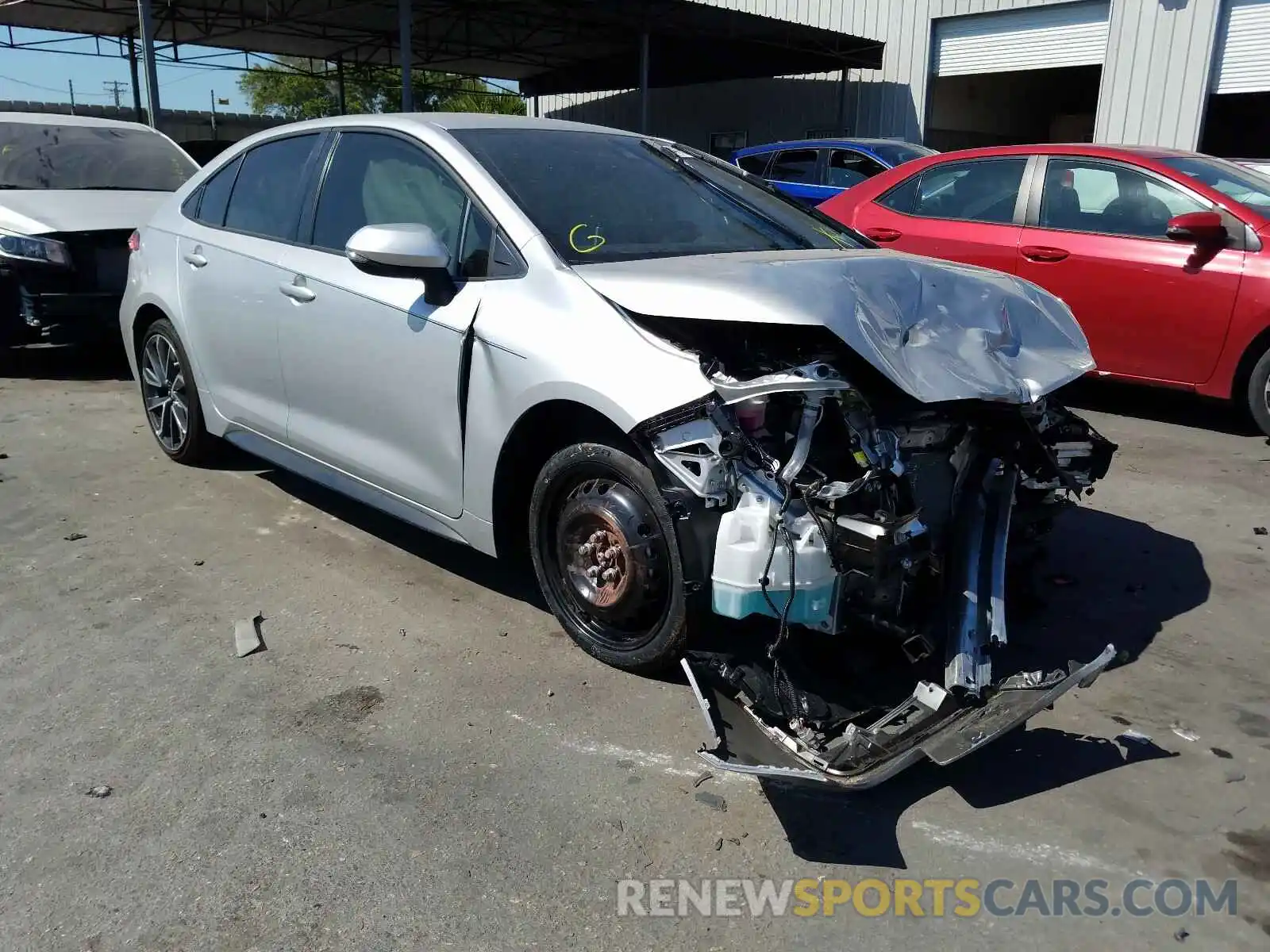 1 Photograph of a damaged car JTDS4MCE1MJ060168 TOYOTA COROLLA 2021