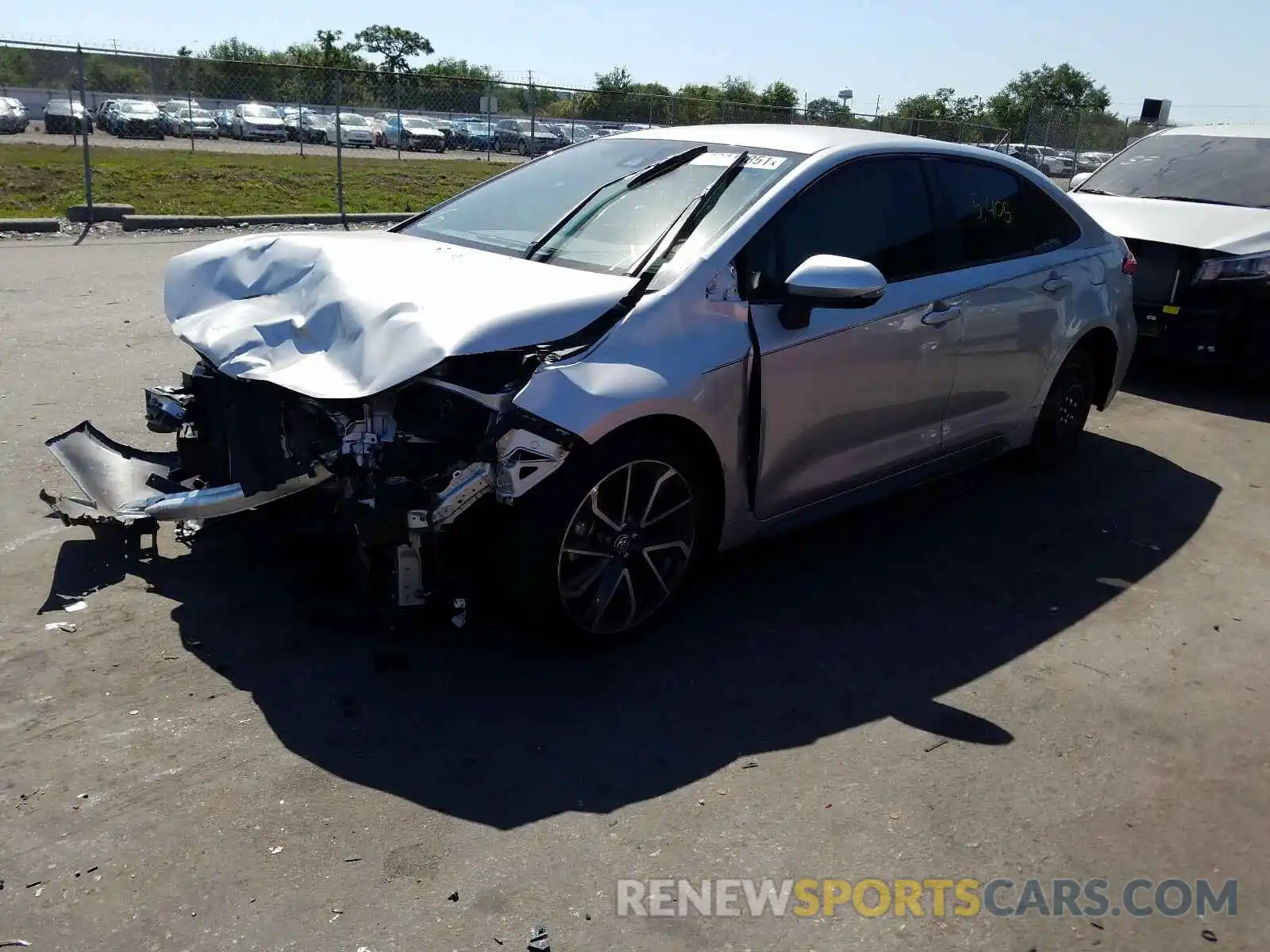 2 Photograph of a damaged car JTDS4MCE1MJ060168 TOYOTA COROLLA 2021