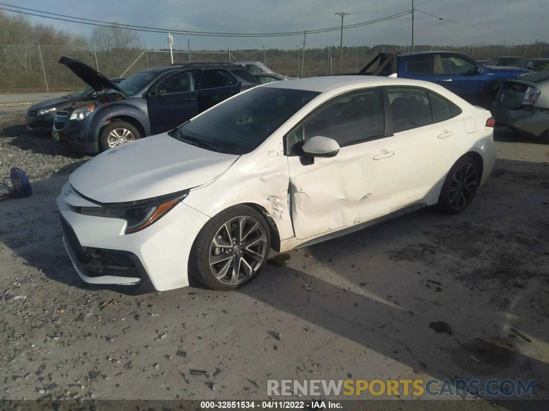 2 Photograph of a damaged car JTDS4MCE1MJ061112 TOYOTA COROLLA 2021