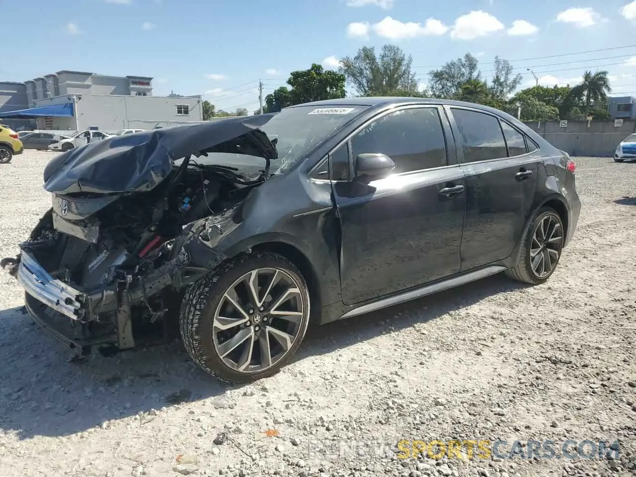 1 Photograph of a damaged car JTDS4MCE1MJ063412 TOYOTA COROLLA 2021