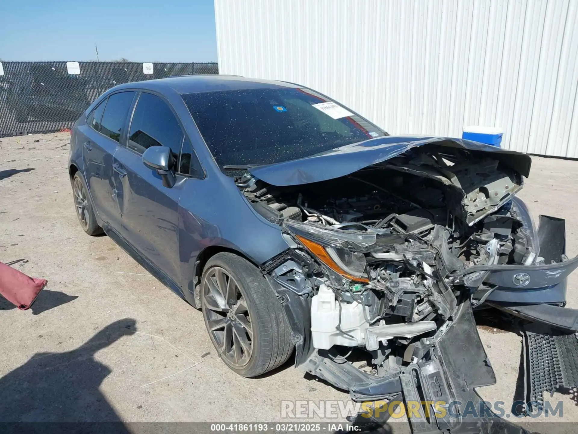 1 Photograph of a damaged car JTDS4MCE1MJ064074 TOYOTA COROLLA 2021