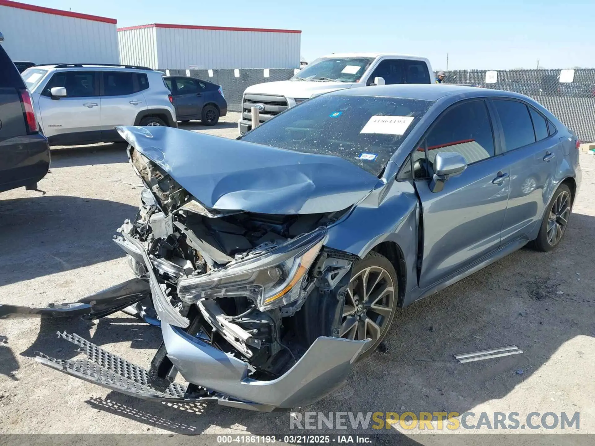 2 Photograph of a damaged car JTDS4MCE1MJ064074 TOYOTA COROLLA 2021