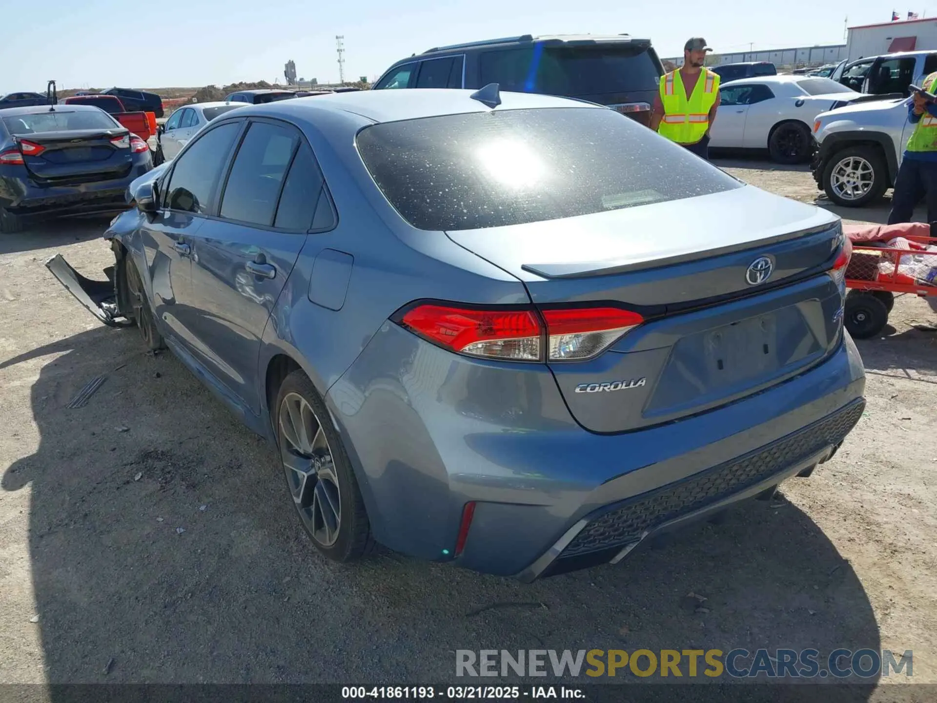 3 Photograph of a damaged car JTDS4MCE1MJ064074 TOYOTA COROLLA 2021