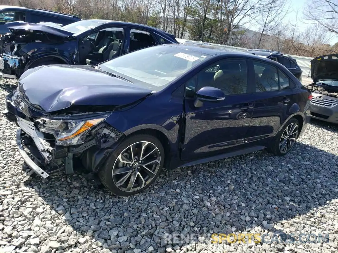 1 Photograph of a damaged car JTDS4MCE1MJ064950 TOYOTA COROLLA 2021