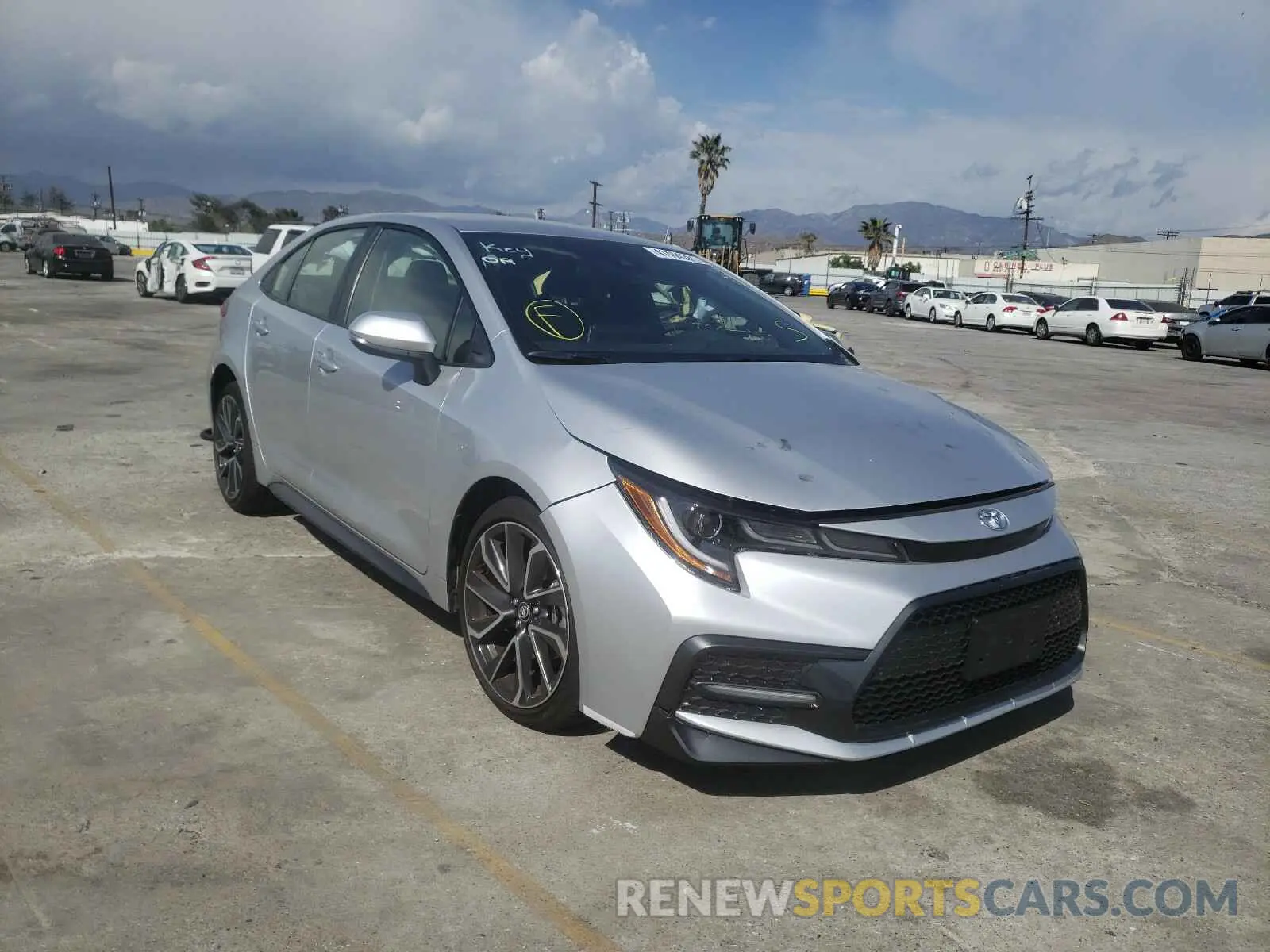 1 Photograph of a damaged car JTDS4MCE1MJ065354 TOYOTA COROLLA 2021