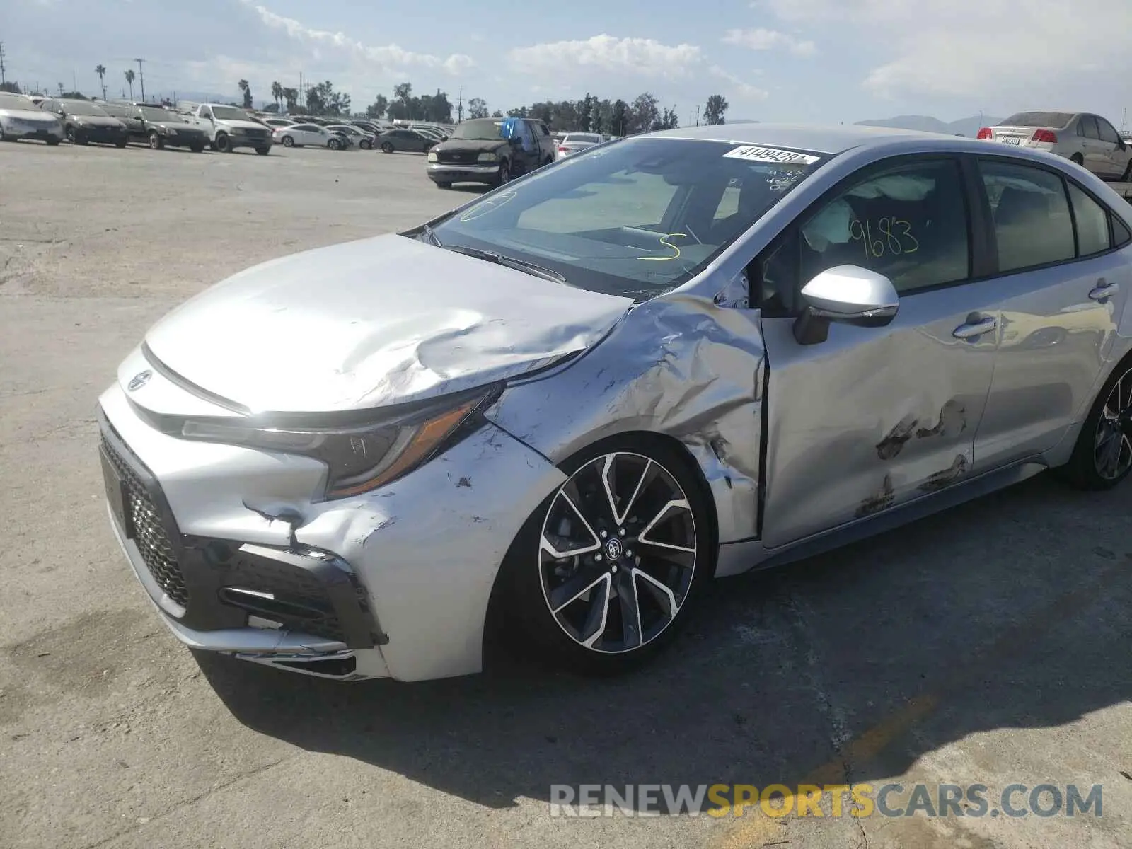9 Photograph of a damaged car JTDS4MCE1MJ065354 TOYOTA COROLLA 2021