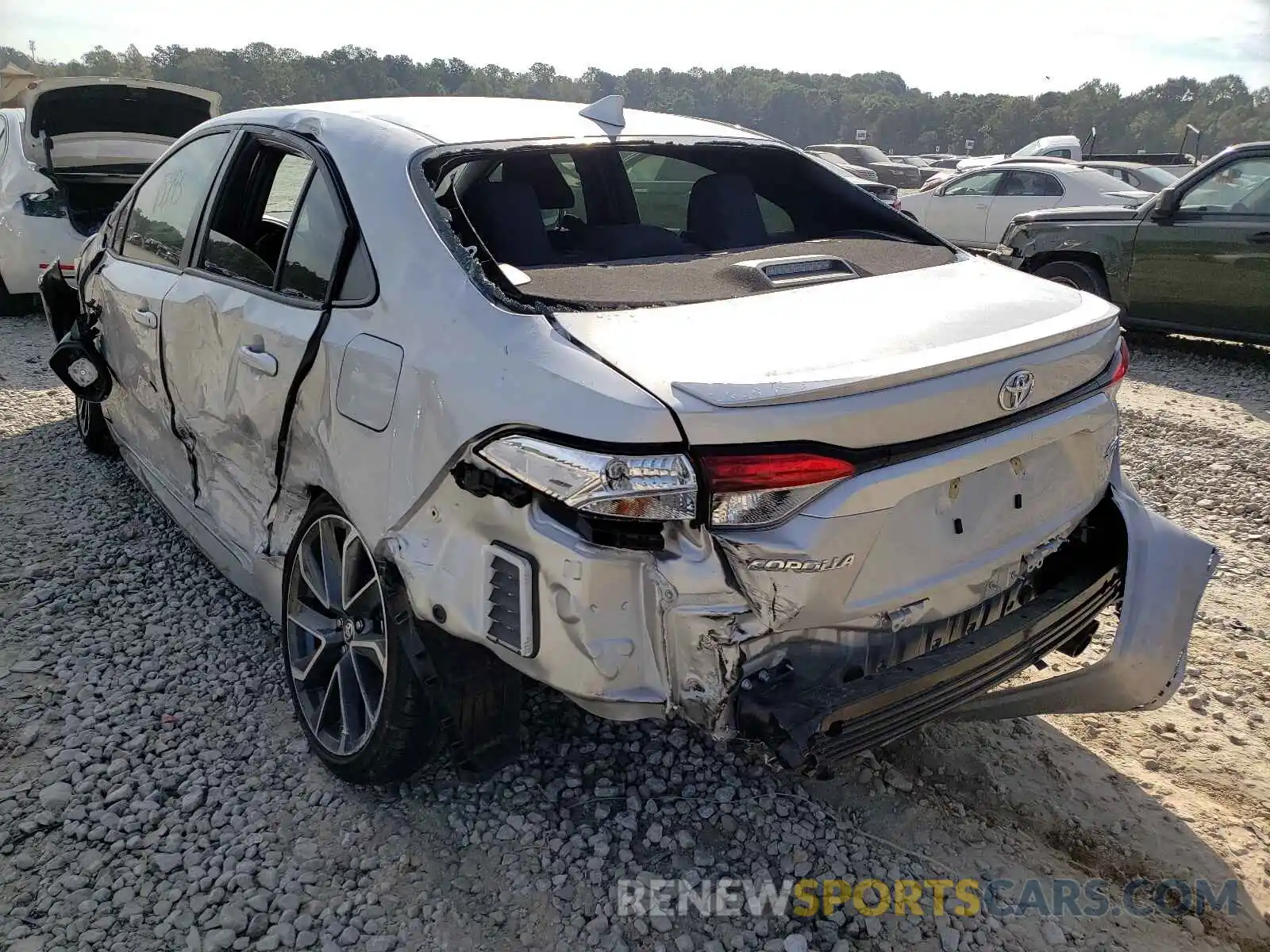 3 Photograph of a damaged car JTDS4MCE1MJ070778 TOYOTA COROLLA 2021