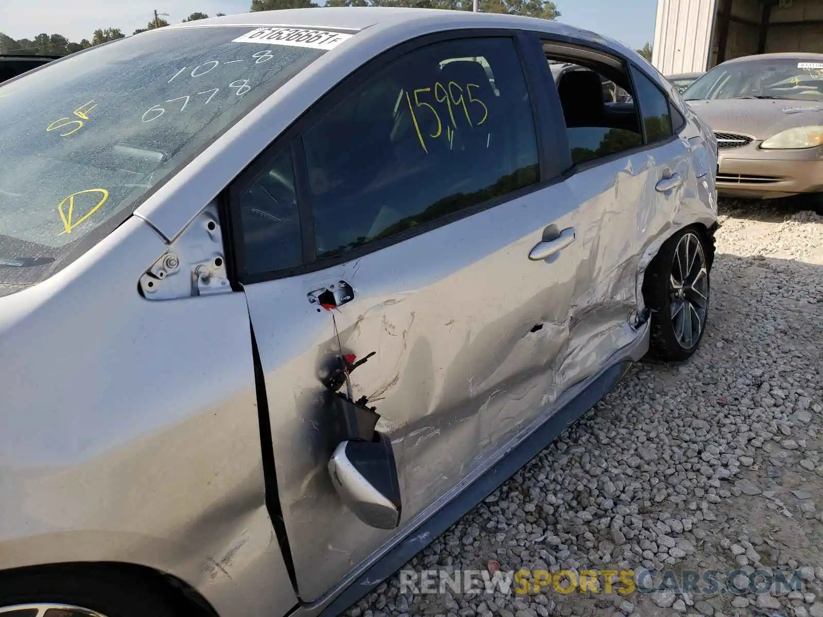 9 Photograph of a damaged car JTDS4MCE1MJ070778 TOYOTA COROLLA 2021