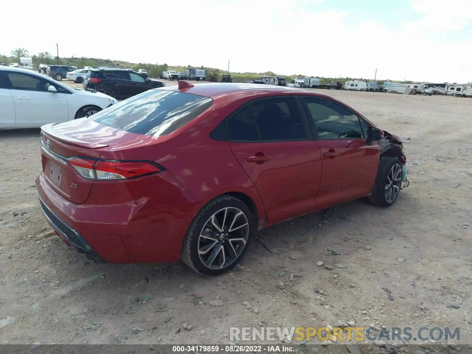 4 Photograph of a damaged car JTDS4MCE1MJ075639 TOYOTA COROLLA 2021