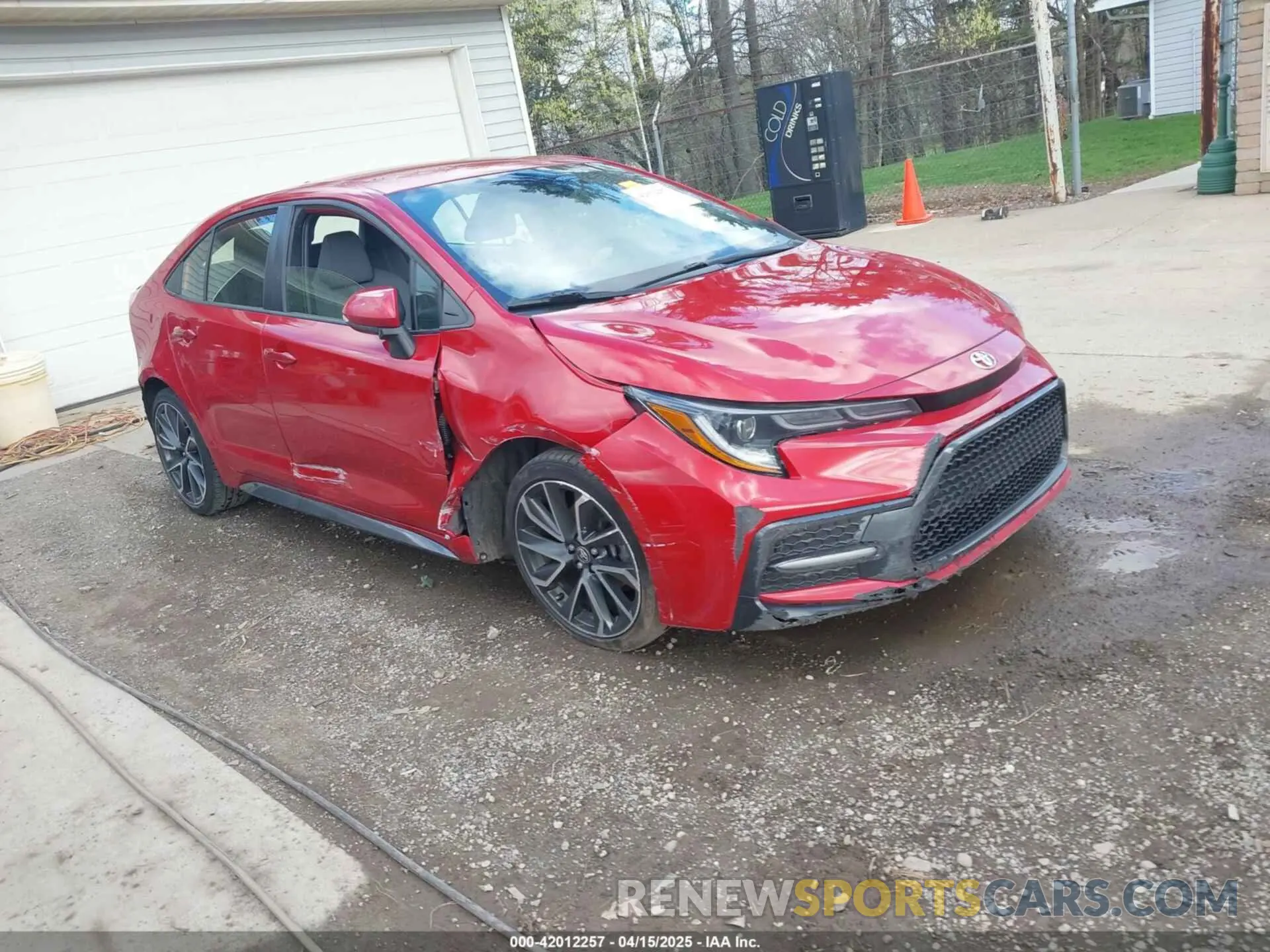 1 Photograph of a damaged car JTDS4MCE2MJ054525 TOYOTA COROLLA 2021