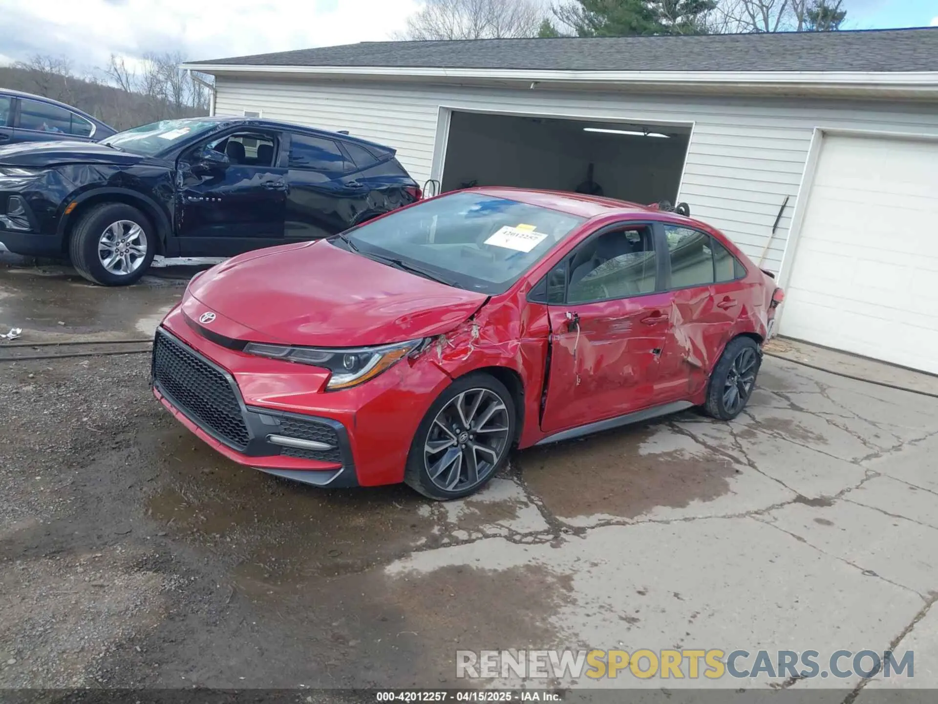 2 Photograph of a damaged car JTDS4MCE2MJ054525 TOYOTA COROLLA 2021