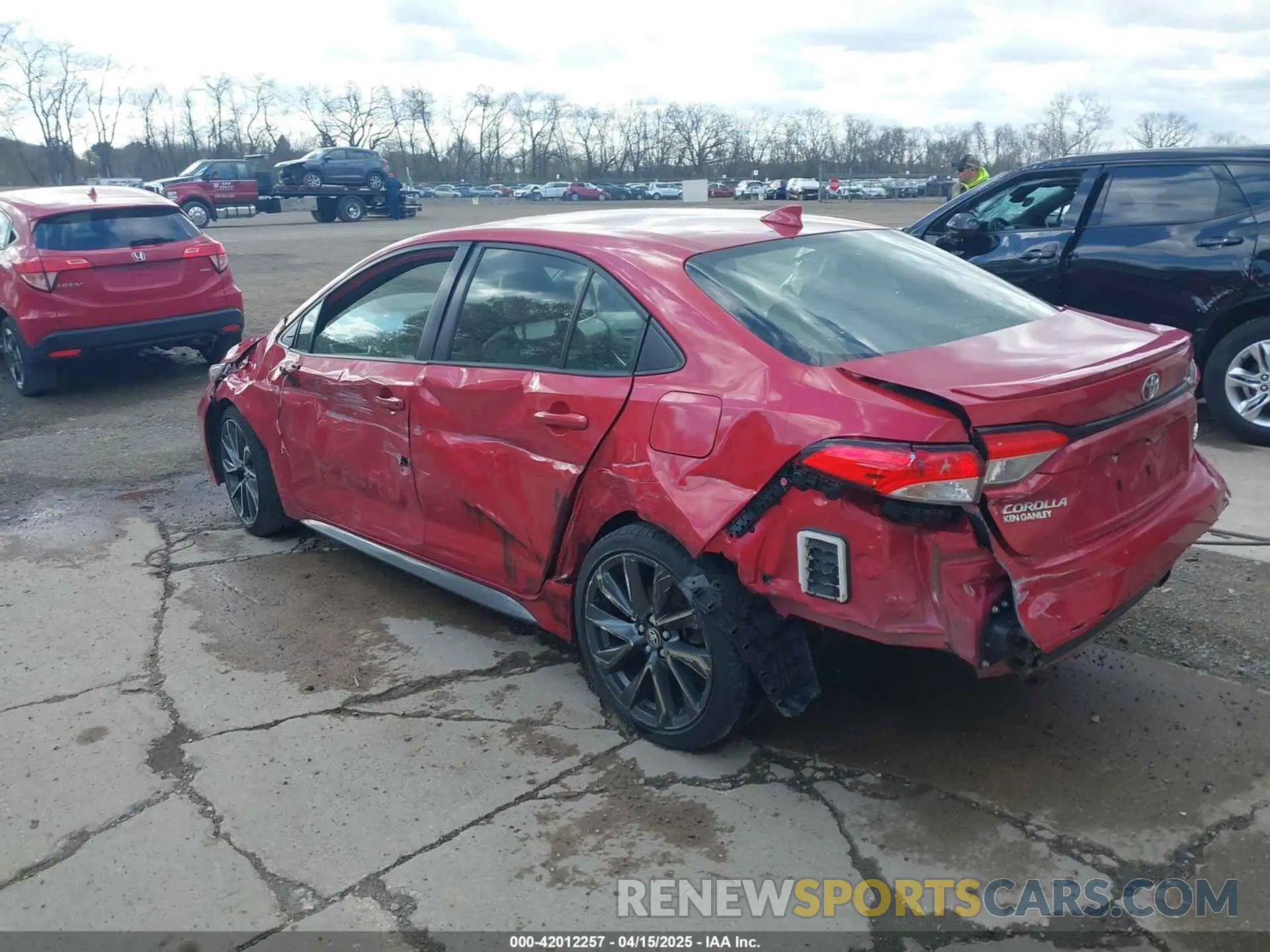 3 Photograph of a damaged car JTDS4MCE2MJ054525 TOYOTA COROLLA 2021