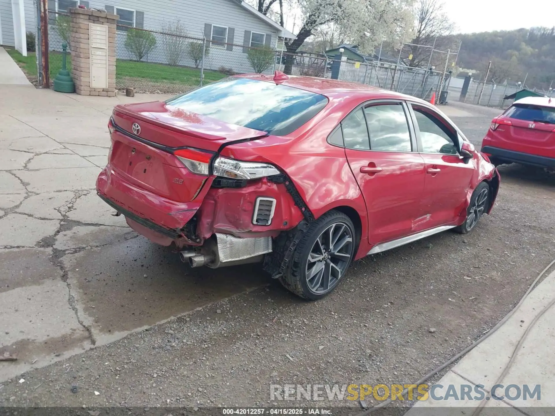 4 Photograph of a damaged car JTDS4MCE2MJ054525 TOYOTA COROLLA 2021