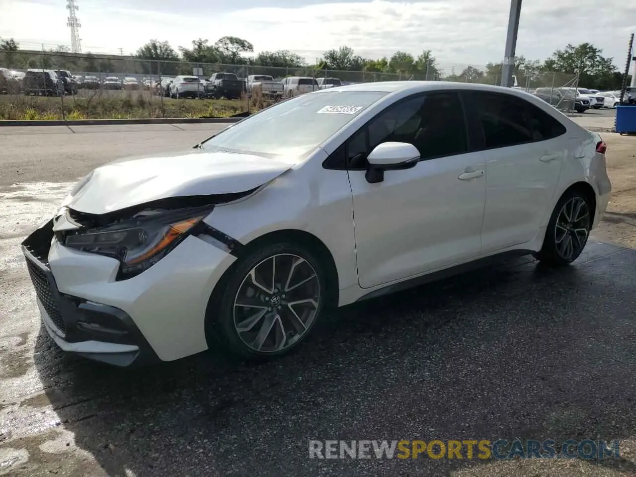 1 Photograph of a damaged car JTDS4MCE2MJ056145 TOYOTA COROLLA 2021