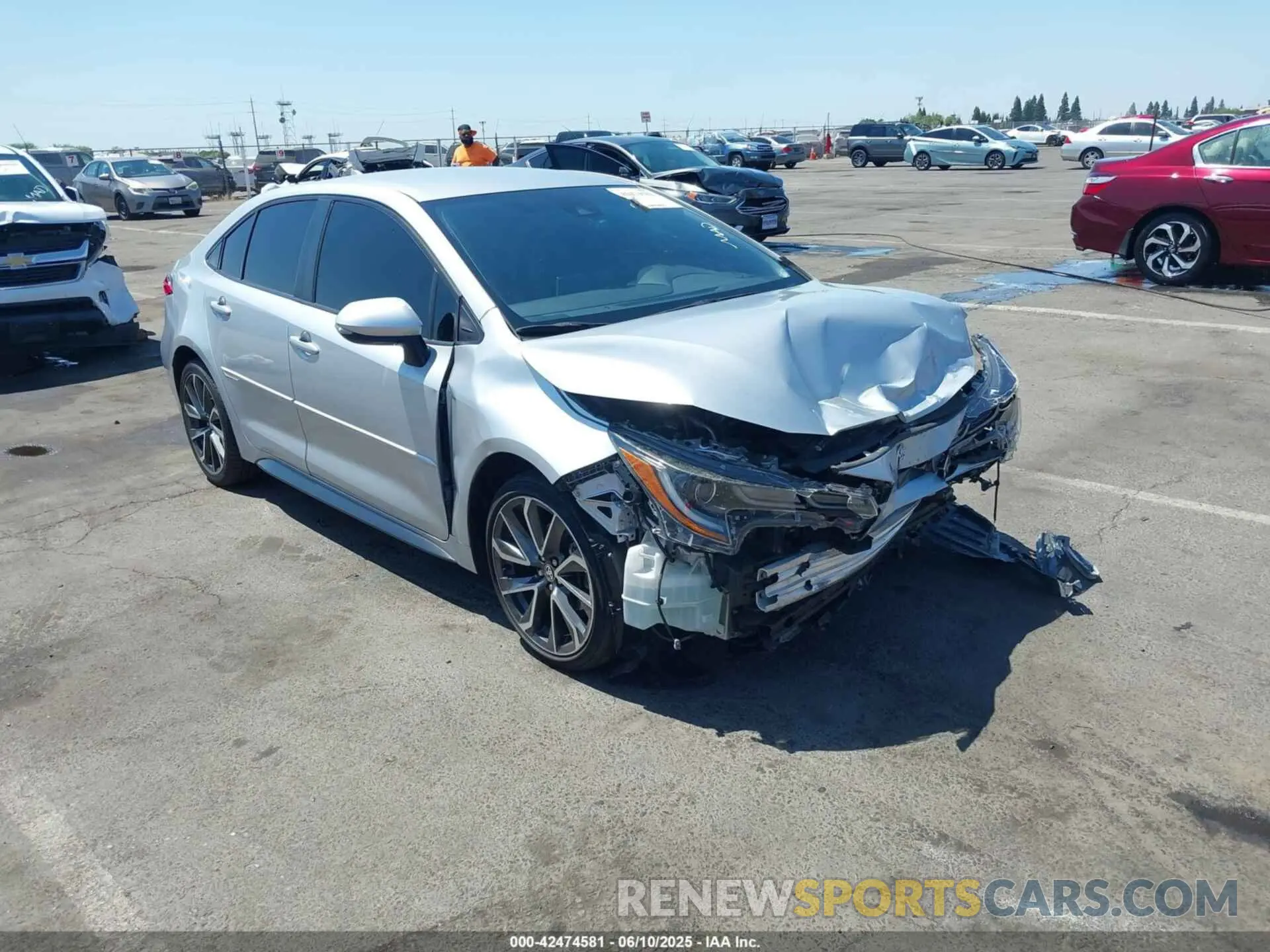 1 Photograph of a damaged car JTDS4MCE2MJ059885 TOYOTA COROLLA 2021