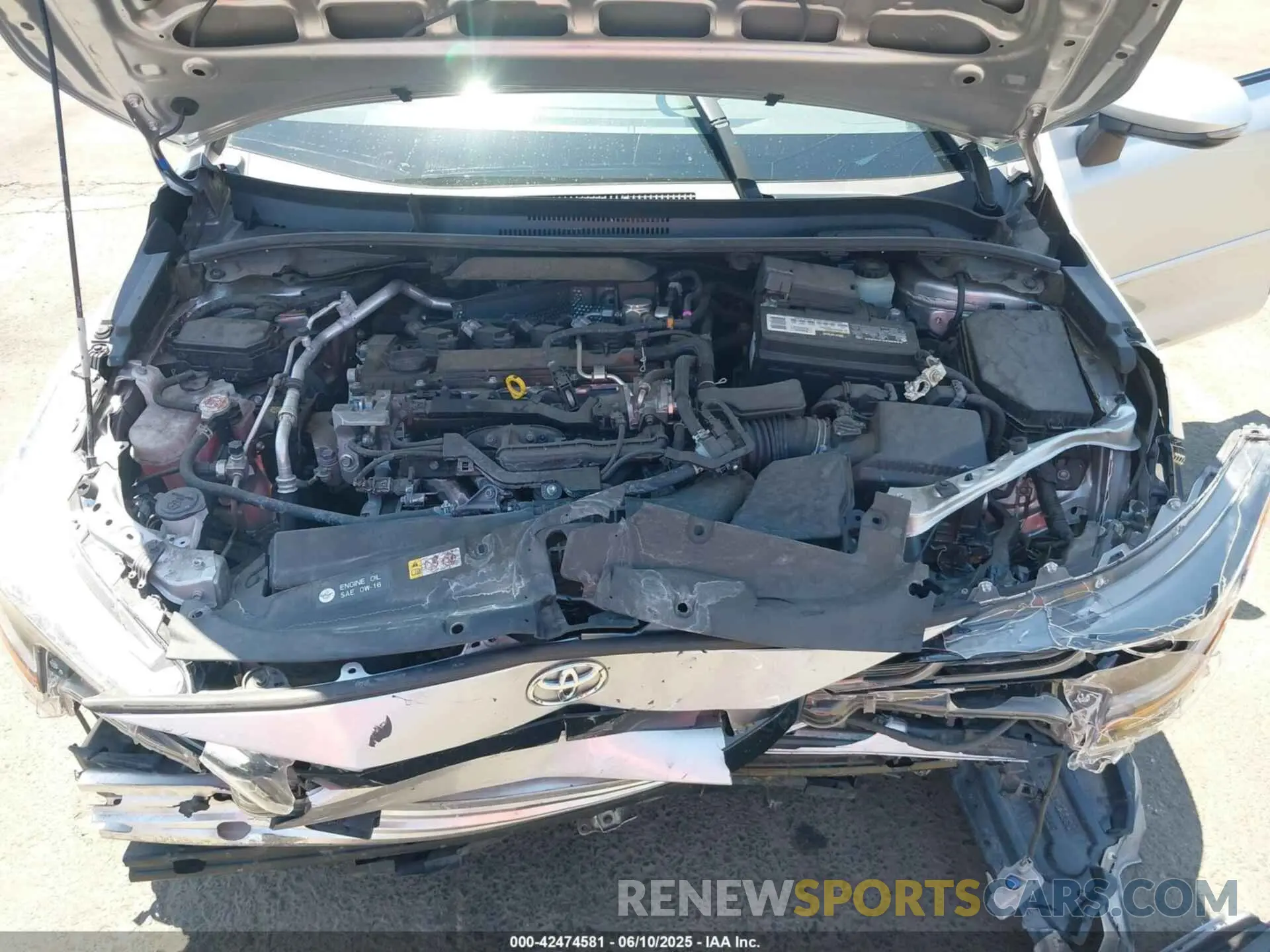 10 Photograph of a damaged car JTDS4MCE2MJ059885 TOYOTA COROLLA 2021
