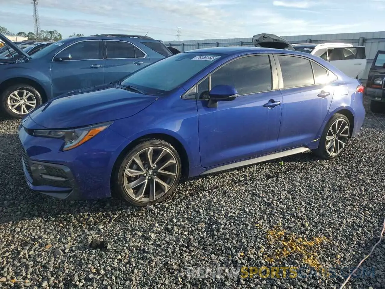 1 Photograph of a damaged car JTDS4MCE3MJ055666 TOYOTA COROLLA 2021