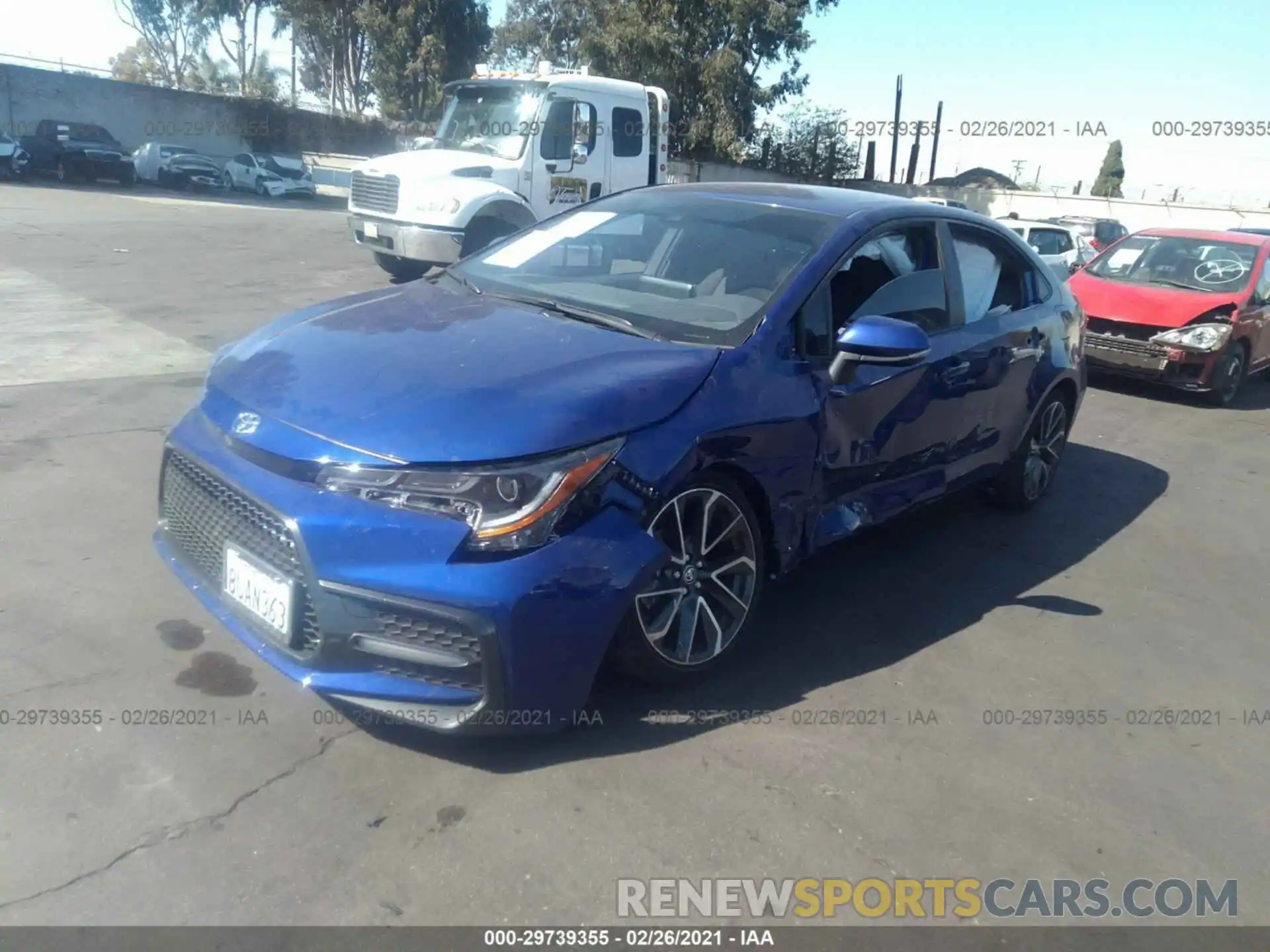 2 Photograph of a damaged car JTDS4MCE3MJ063816 TOYOTA COROLLA 2021