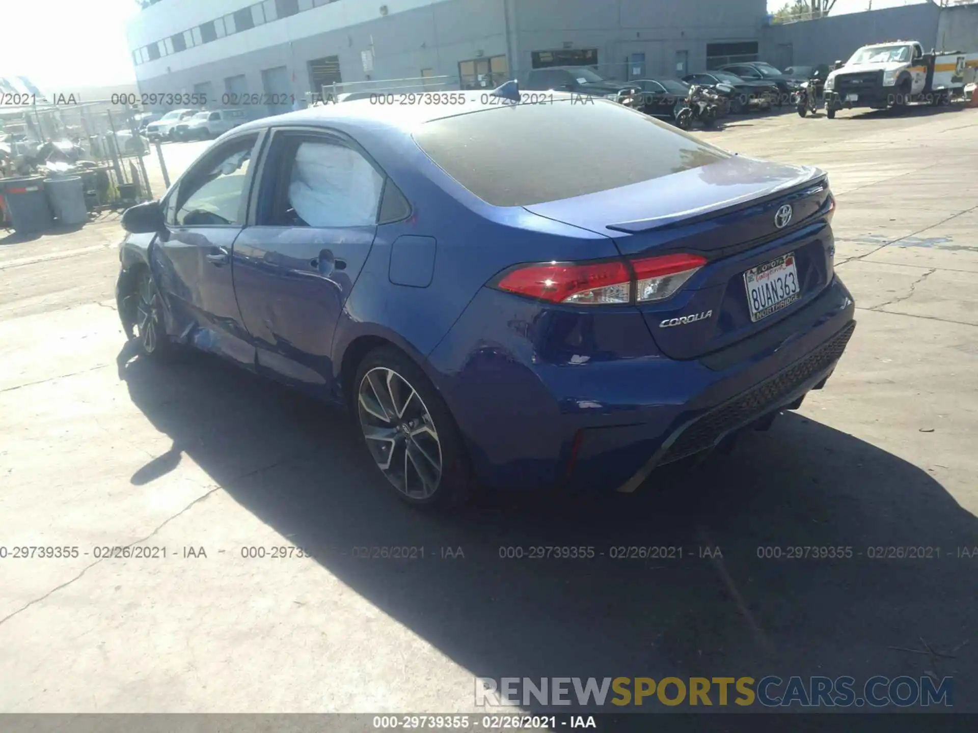 3 Photograph of a damaged car JTDS4MCE3MJ063816 TOYOTA COROLLA 2021