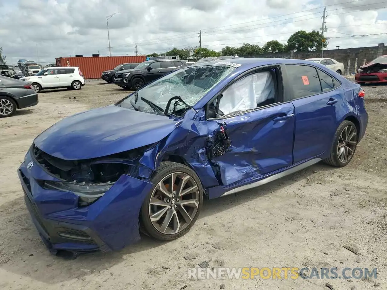 1 Photograph of a damaged car JTDS4MCE3MJ066005 TOYOTA COROLLA 2021