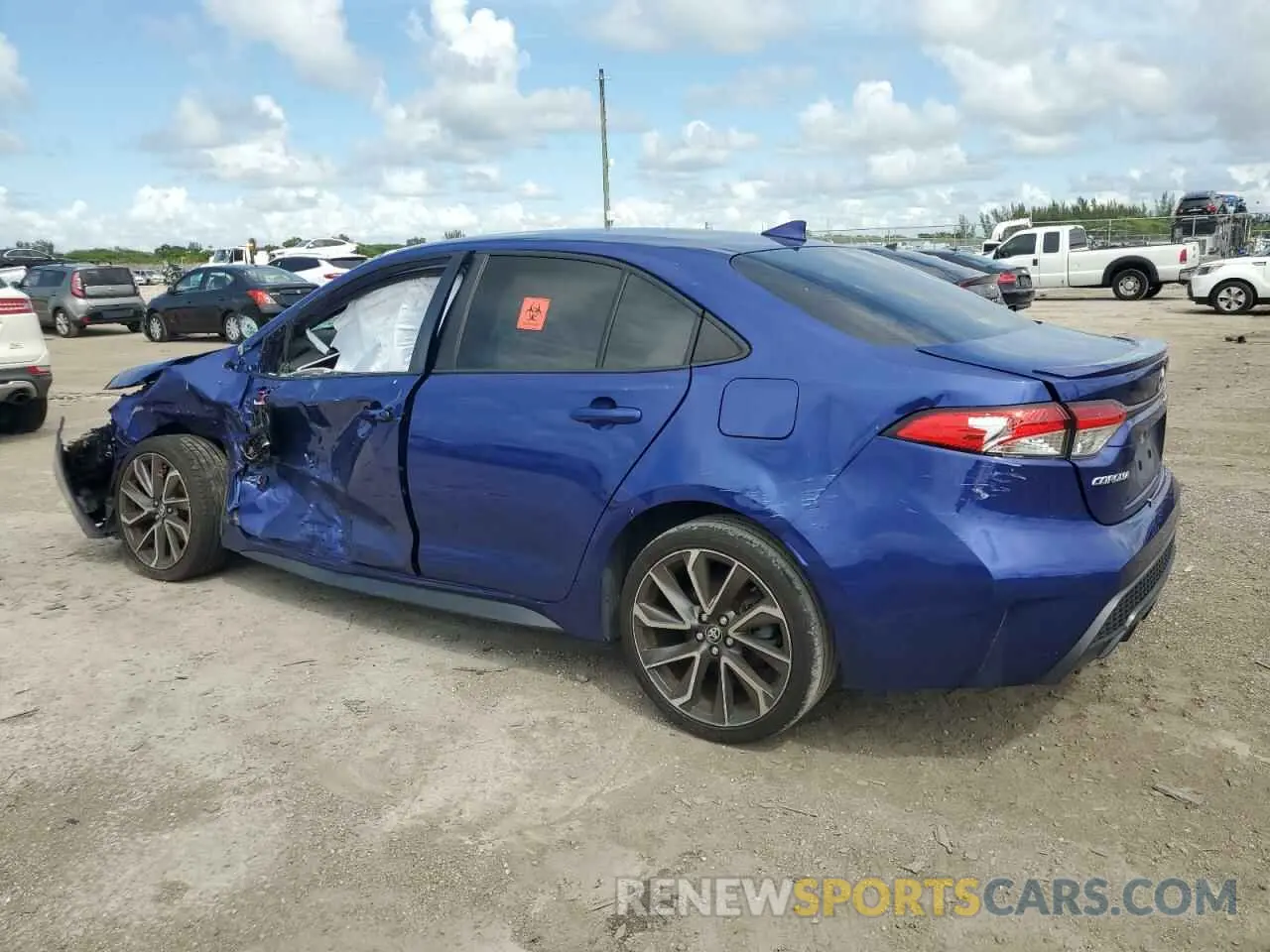 2 Photograph of a damaged car JTDS4MCE3MJ066005 TOYOTA COROLLA 2021