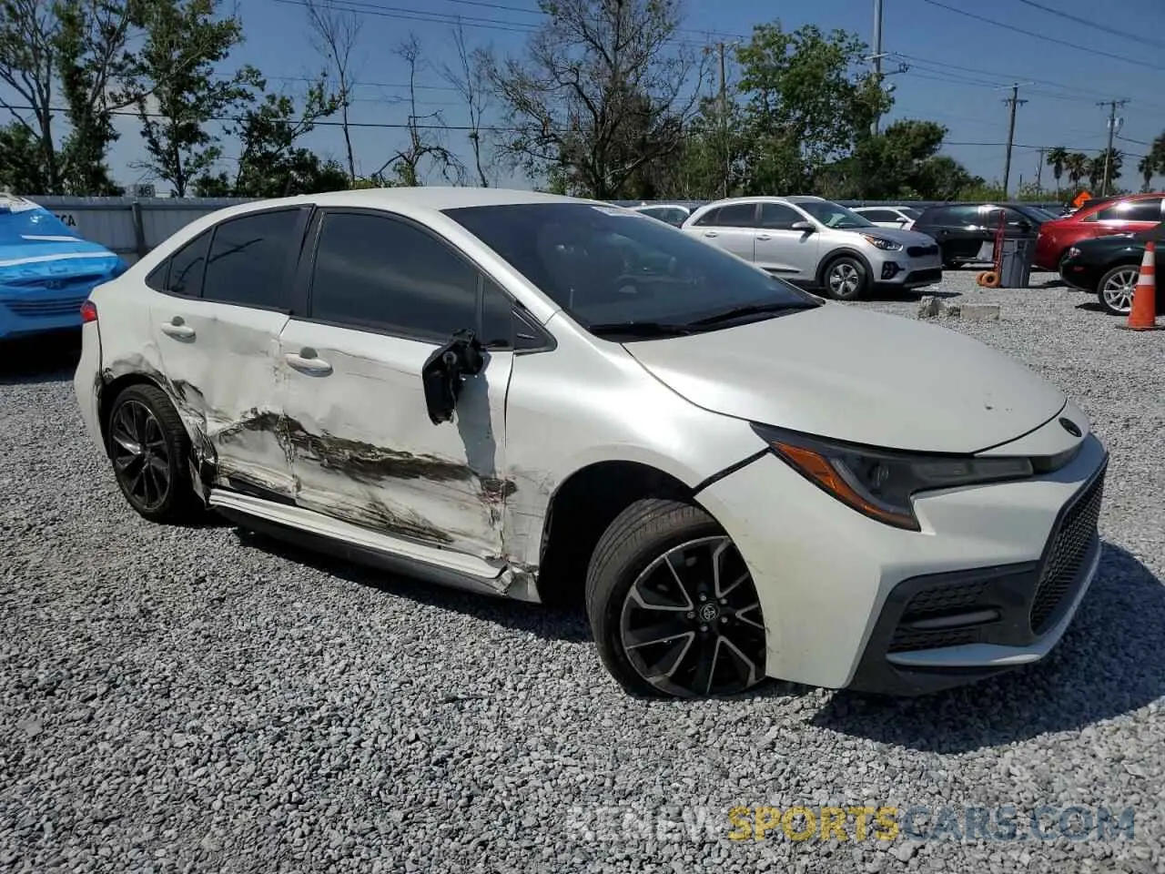 4 Photograph of a damaged car JTDS4MCE3MJ071415 TOYOTA COROLLA 2021