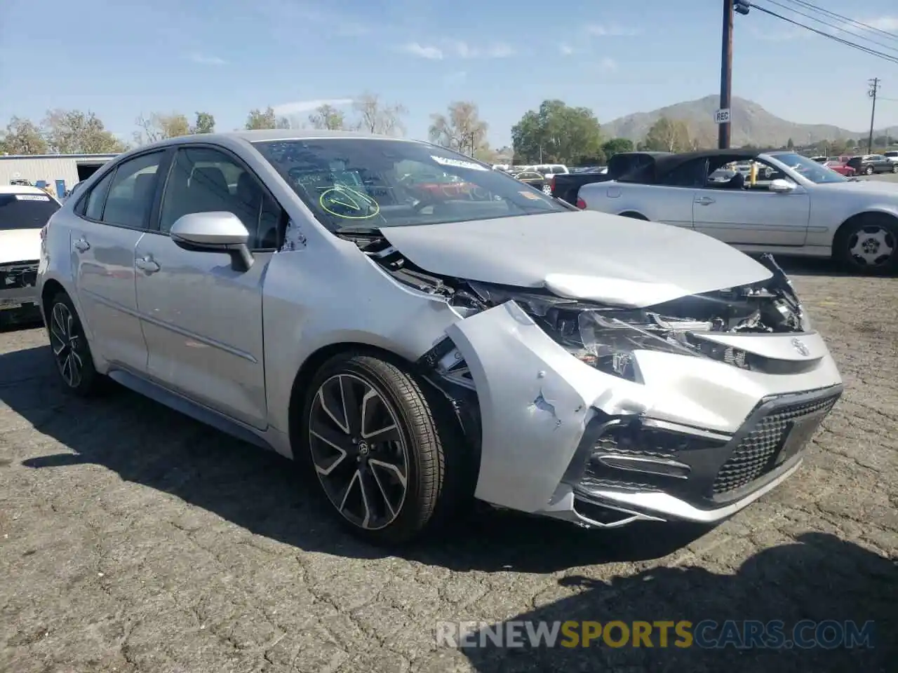 1 Photograph of a damaged car JTDS4MCE3MJ074055 TOYOTA COROLLA 2021