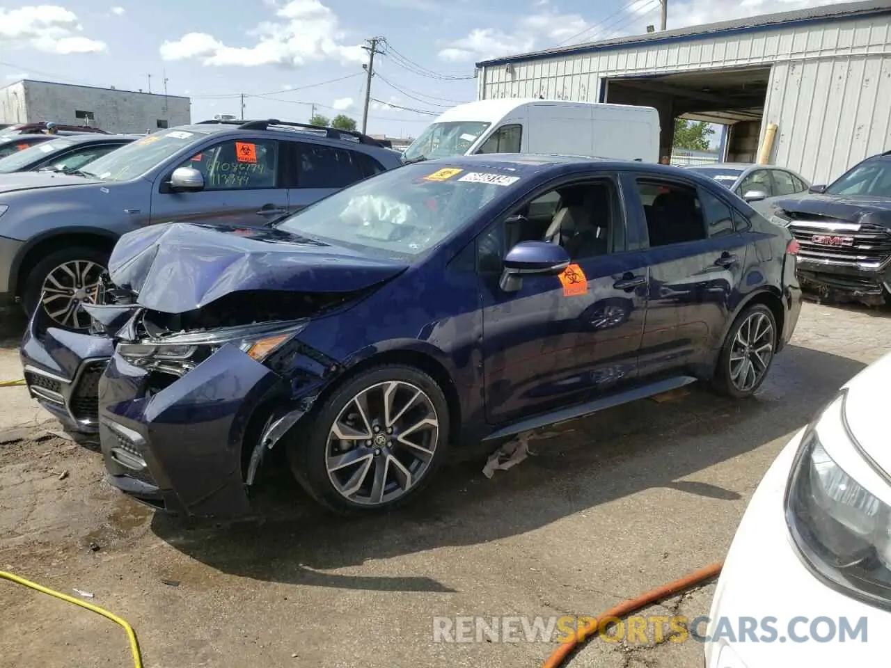1 Photograph of a damaged car JTDS4MCE3MJ078428 TOYOTA COROLLA 2021