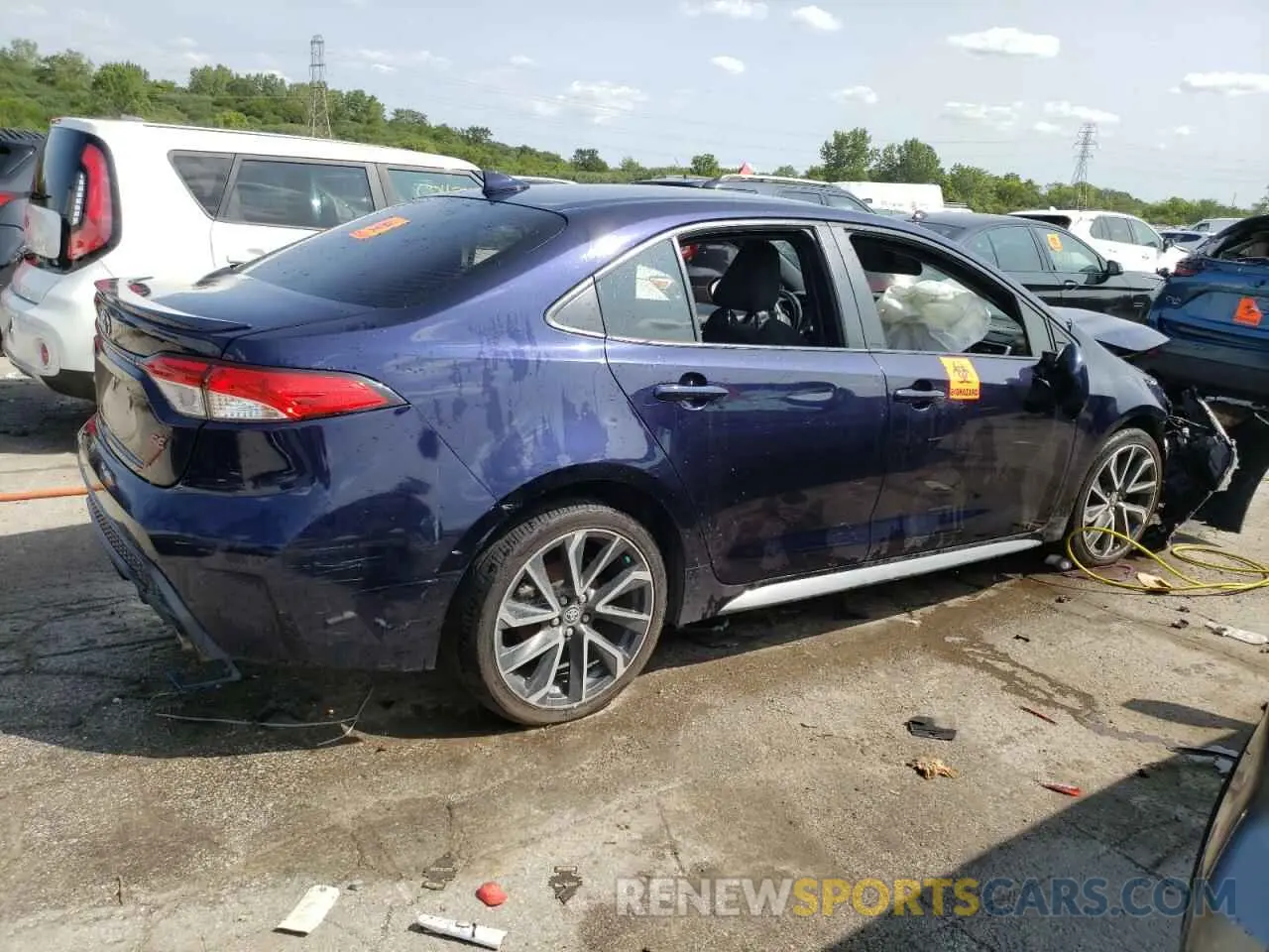 3 Photograph of a damaged car JTDS4MCE3MJ078428 TOYOTA COROLLA 2021