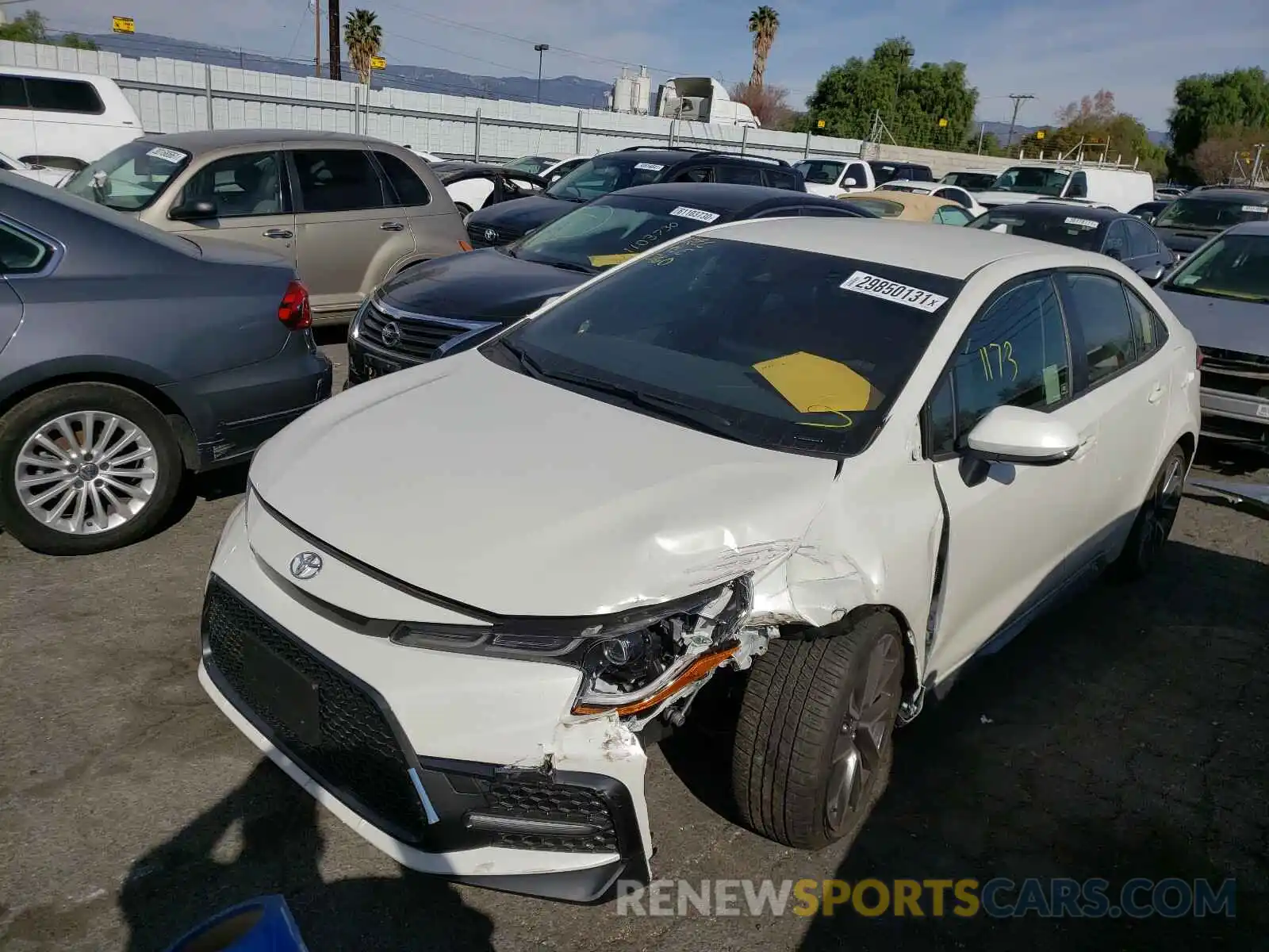 2 Photograph of a damaged car JTDS4MCE4MJ066840 TOYOTA COROLLA 2021