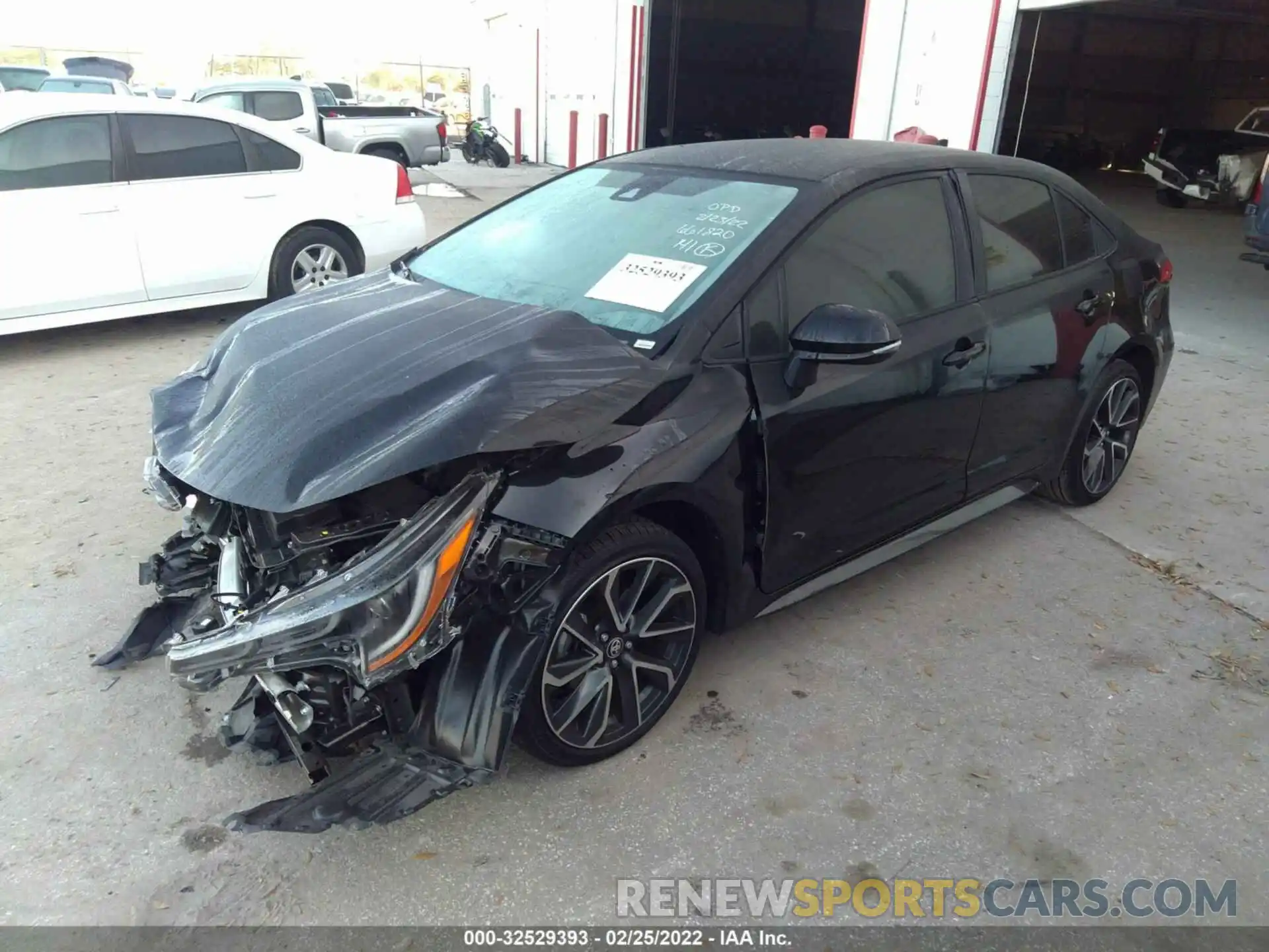 2 Photograph of a damaged car JTDS4MCE4MJ071066 TOYOTA COROLLA 2021