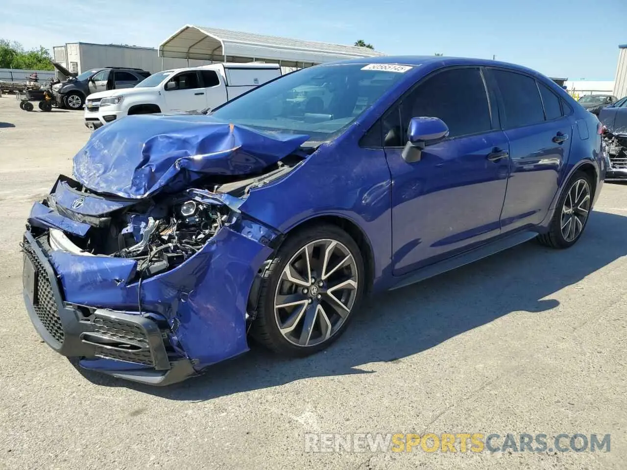 1 Photograph of a damaged car JTDS4MCE4MJ075618 TOYOTA COROLLA 2021