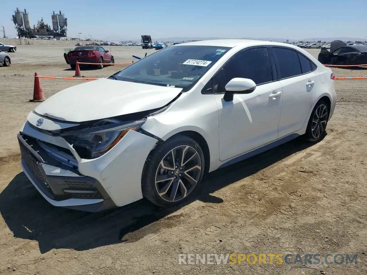 1 Photograph of a damaged car JTDS4MCE4MJ076235 TOYOTA COROLLA 2021
