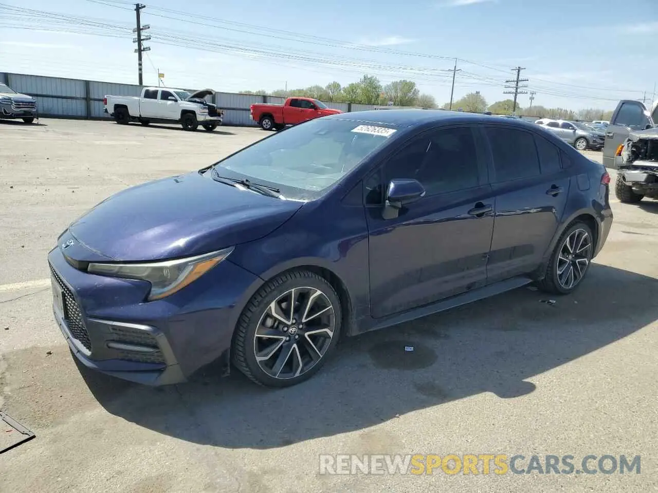 1 Photograph of a damaged car JTDS4MCE4MJ076588 TOYOTA COROLLA 2021