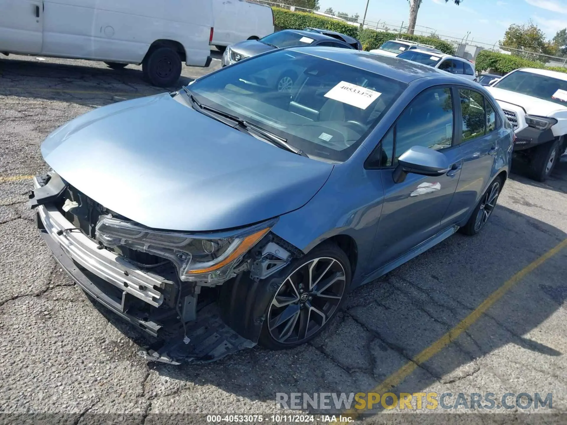 2 Photograph of a damaged car JTDS4MCE4MJ076896 TOYOTA COROLLA 2021