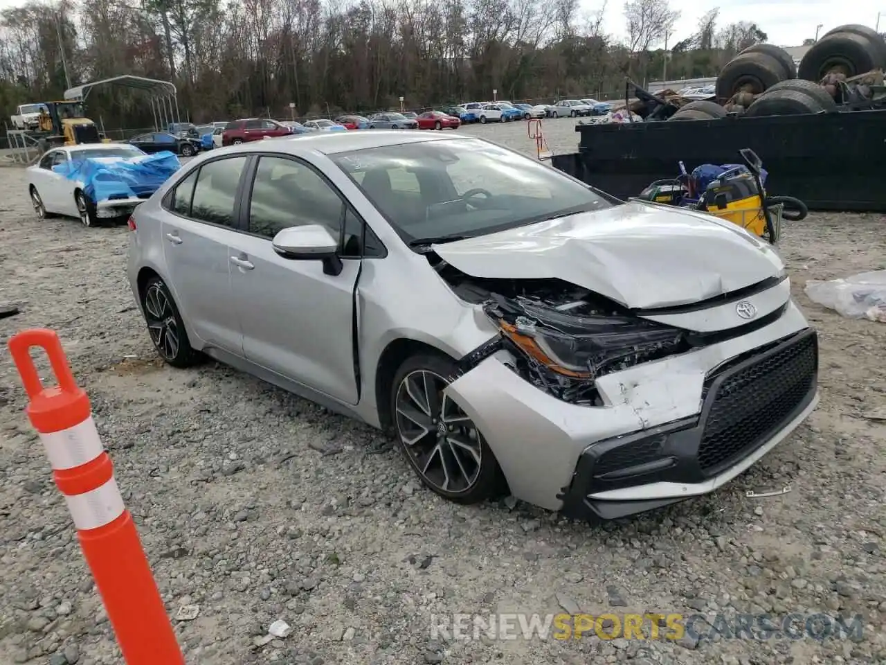 1 Photograph of a damaged car JTDS4MCE4MJ080088 TOYOTA COROLLA 2021