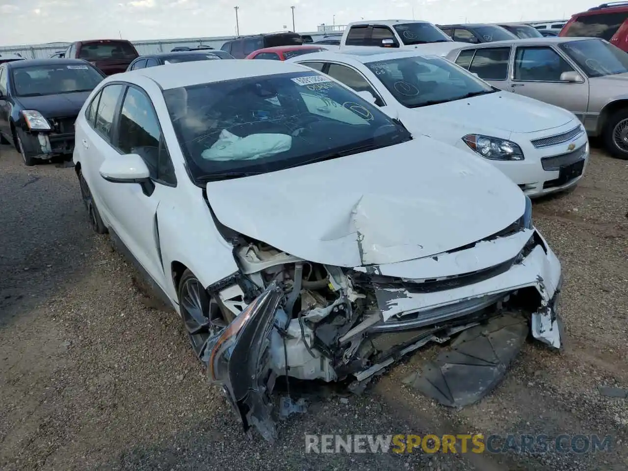 1 Photograph of a damaged car JTDS4MCE5MJ054857 TOYOTA COROLLA 2021