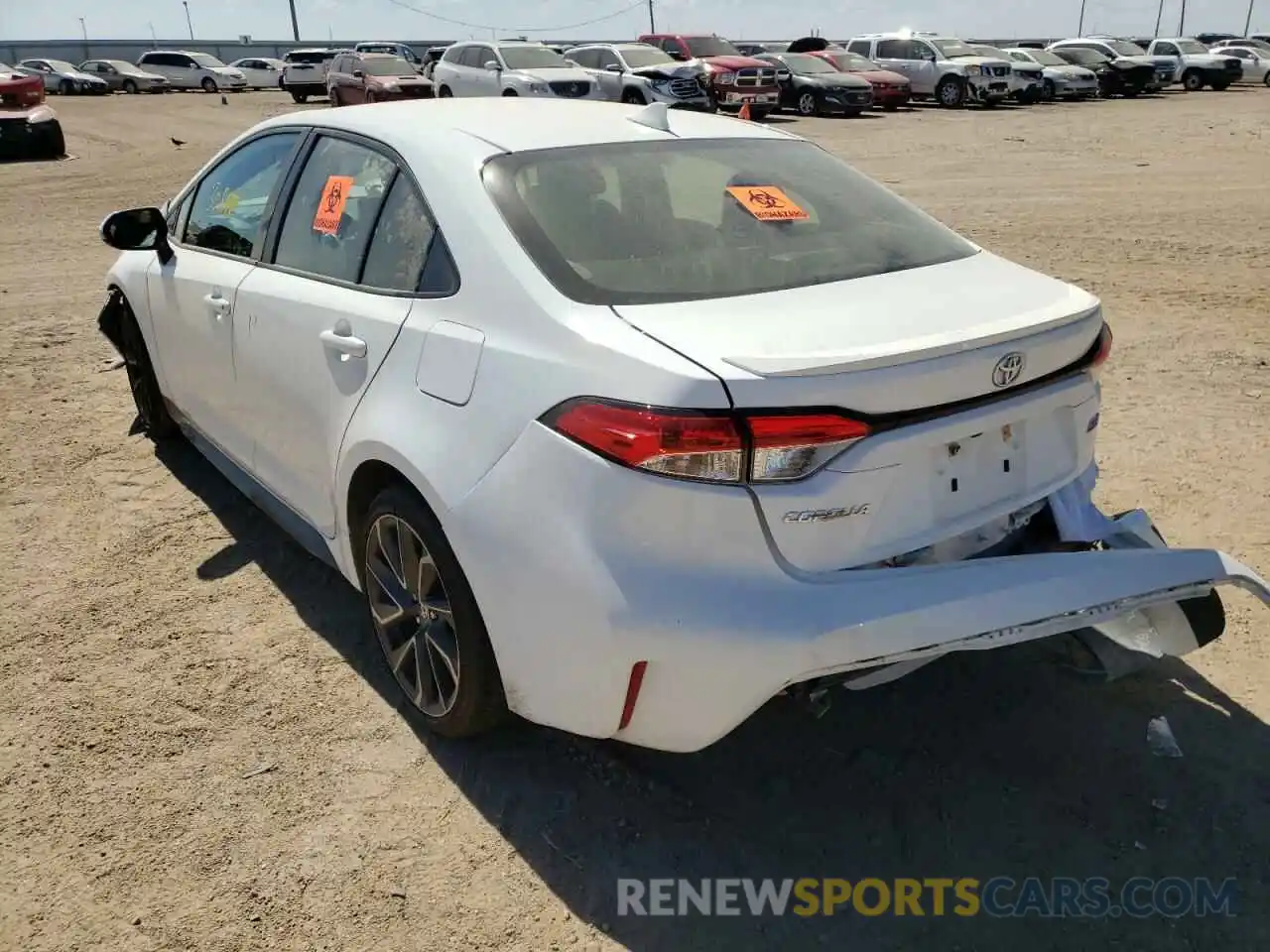 3 Photograph of a damaged car JTDS4MCE5MJ054857 TOYOTA COROLLA 2021