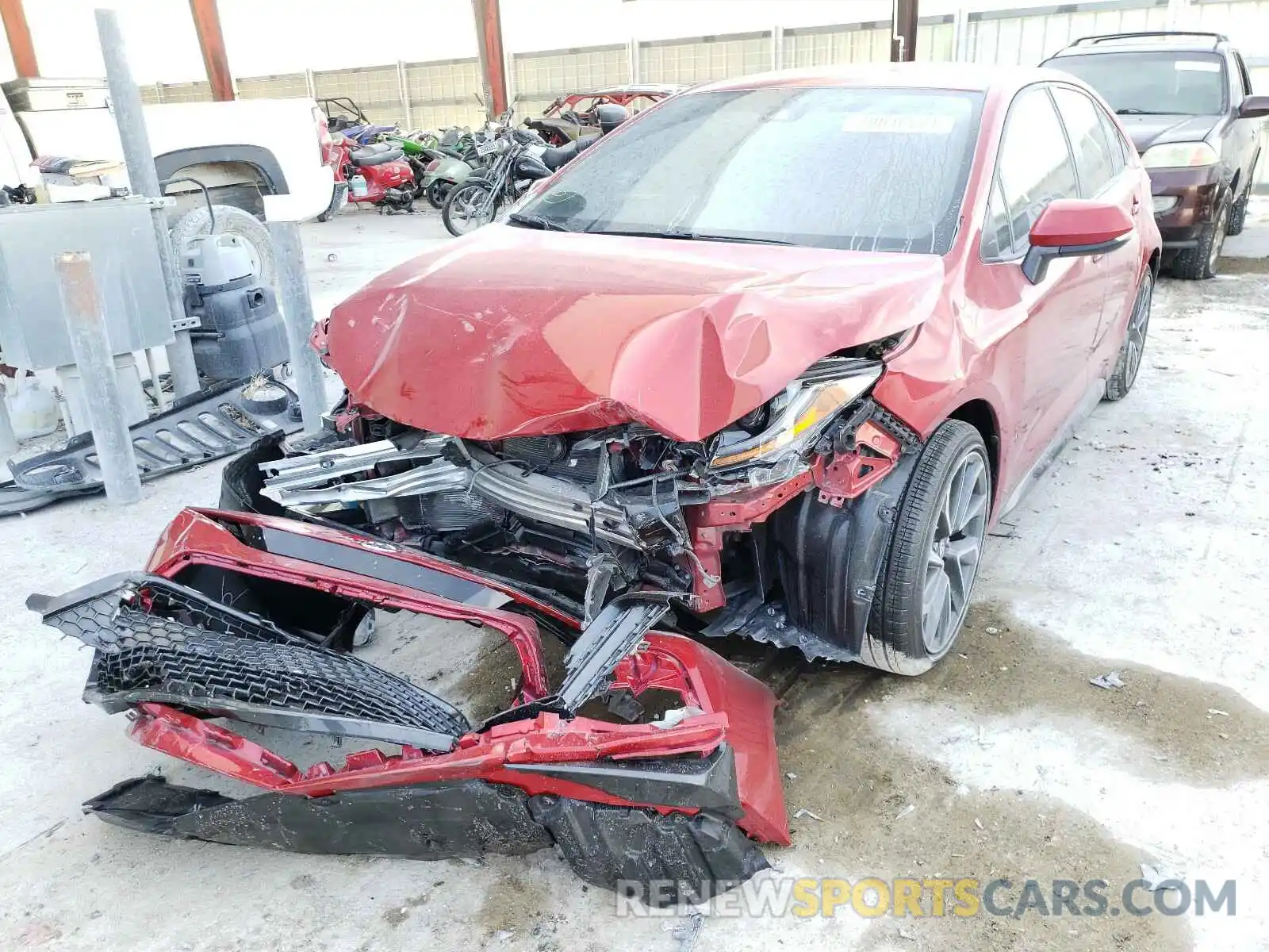 2 Photograph of a damaged car JTDS4MCE5MJ059833 TOYOTA COROLLA 2021