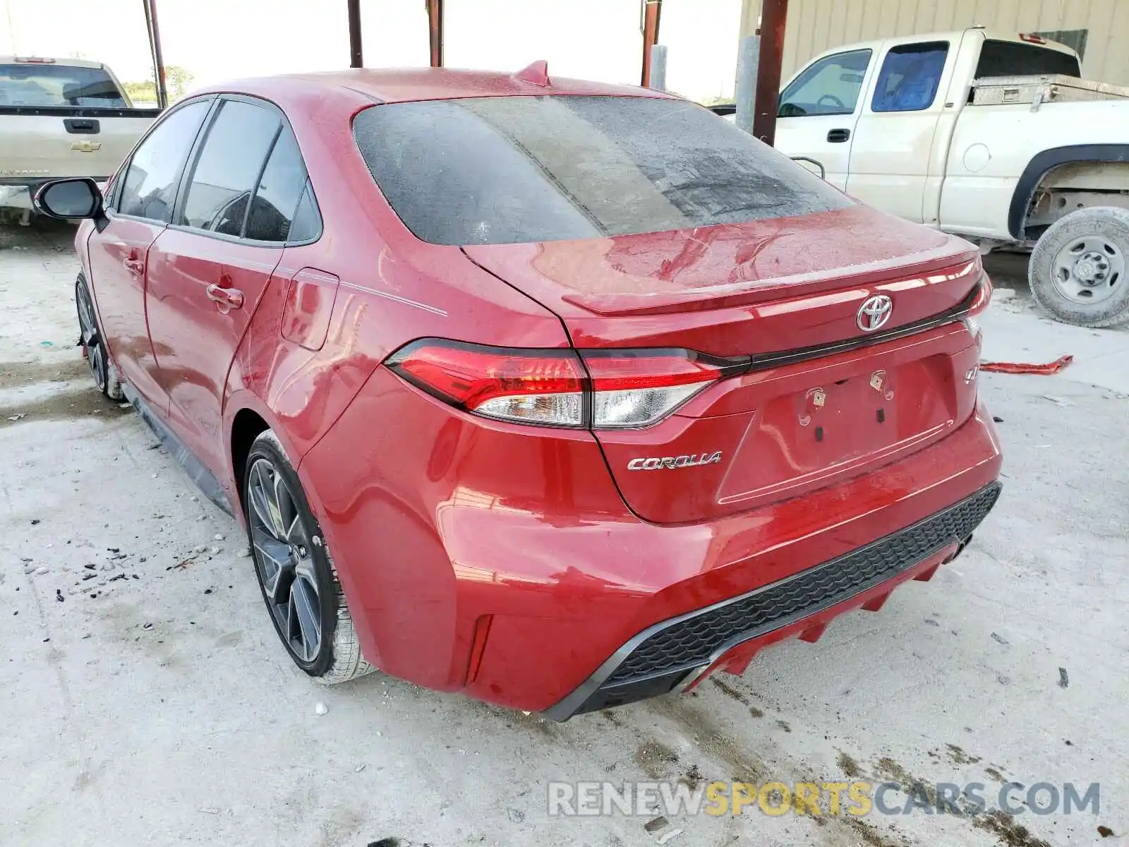 3 Photograph of a damaged car JTDS4MCE5MJ059833 TOYOTA COROLLA 2021