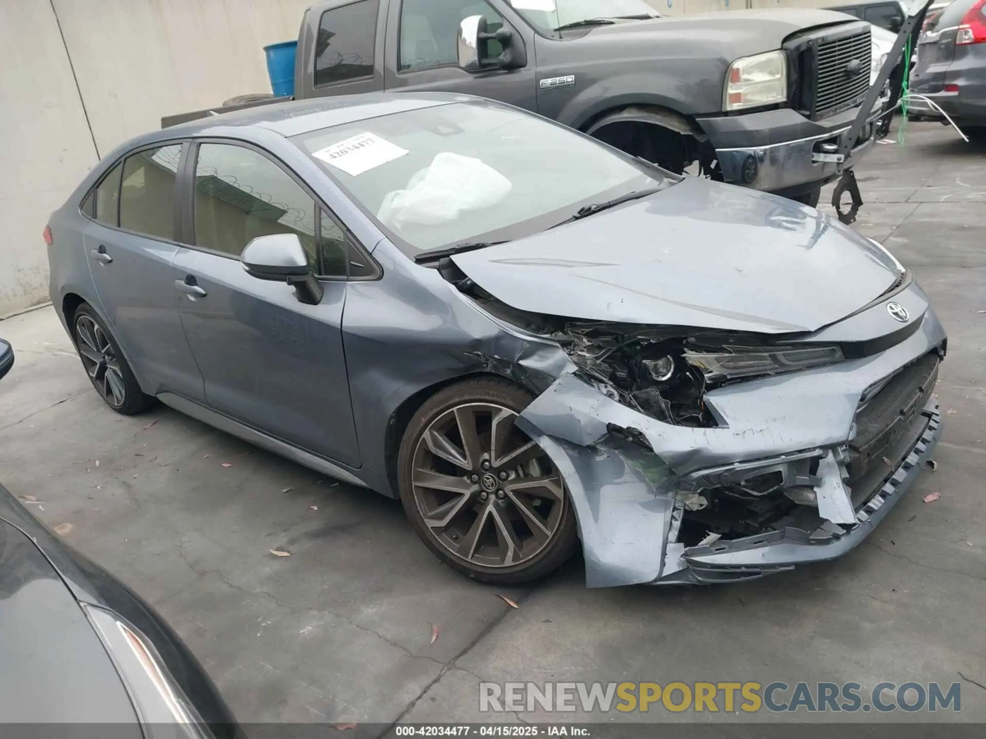 1 Photograph of a damaged car JTDS4MCE5MJ061792 TOYOTA COROLLA 2021