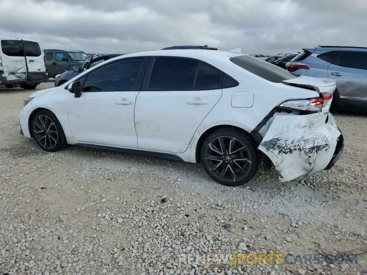 2 Photograph of a damaged car JTDS4MCE5MJ064725 TOYOTA COROLLA 2021
