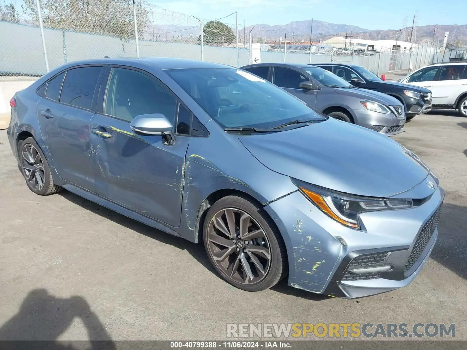 1 Photograph of a damaged car JTDS4MCE5MJ074641 TOYOTA COROLLA 2021