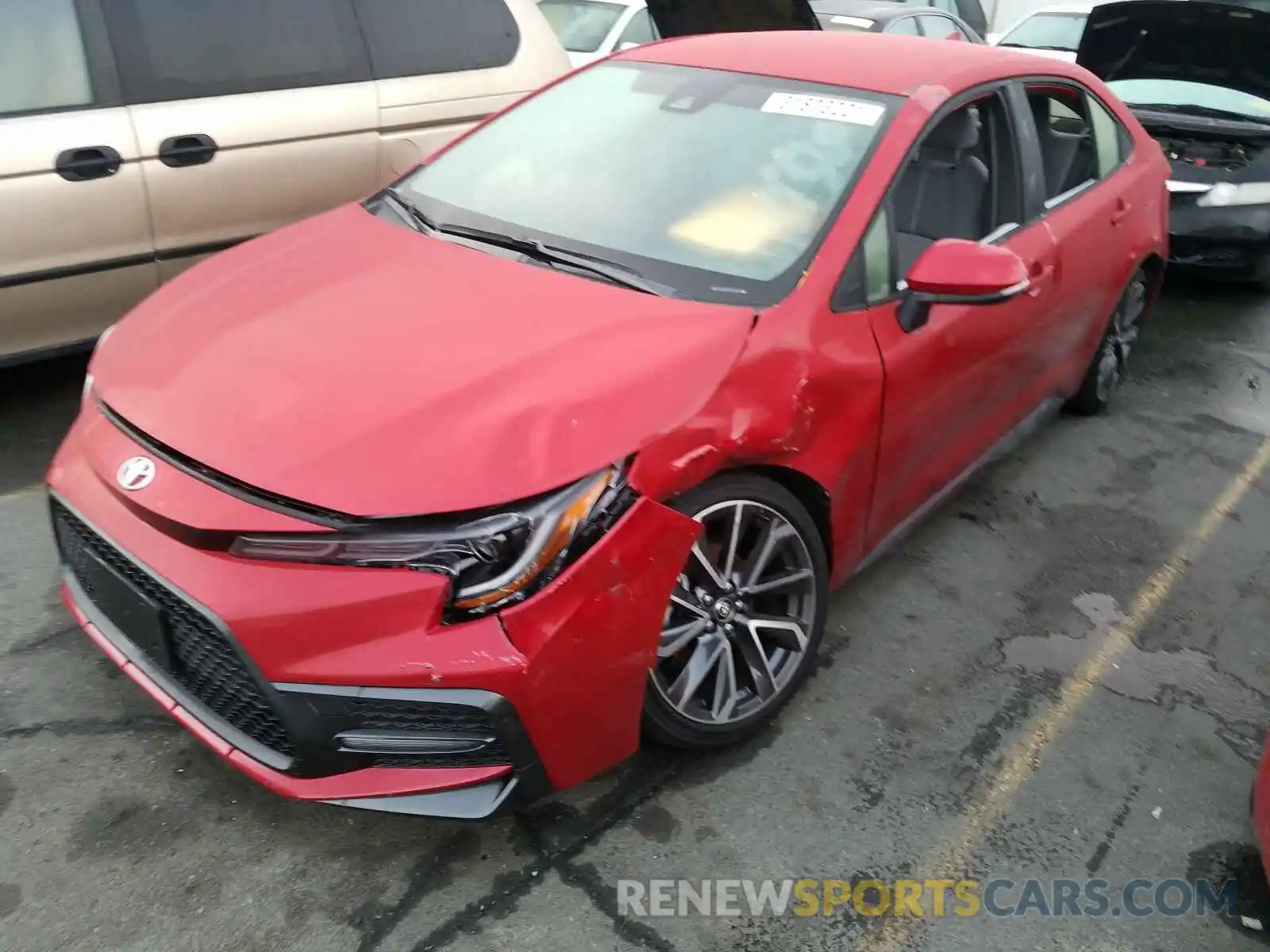 2 Photograph of a damaged car JTDS4MCE6MJ060537 TOYOTA COROLLA 2021