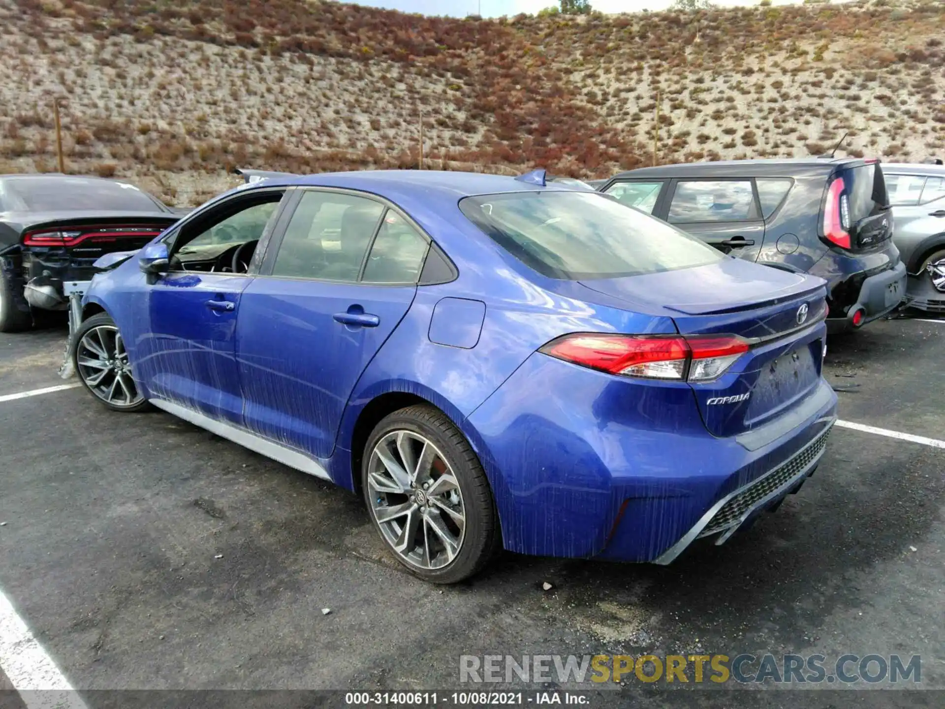 3 Photograph of a damaged car JTDS4MCE6MJ063356 TOYOTA COROLLA 2021