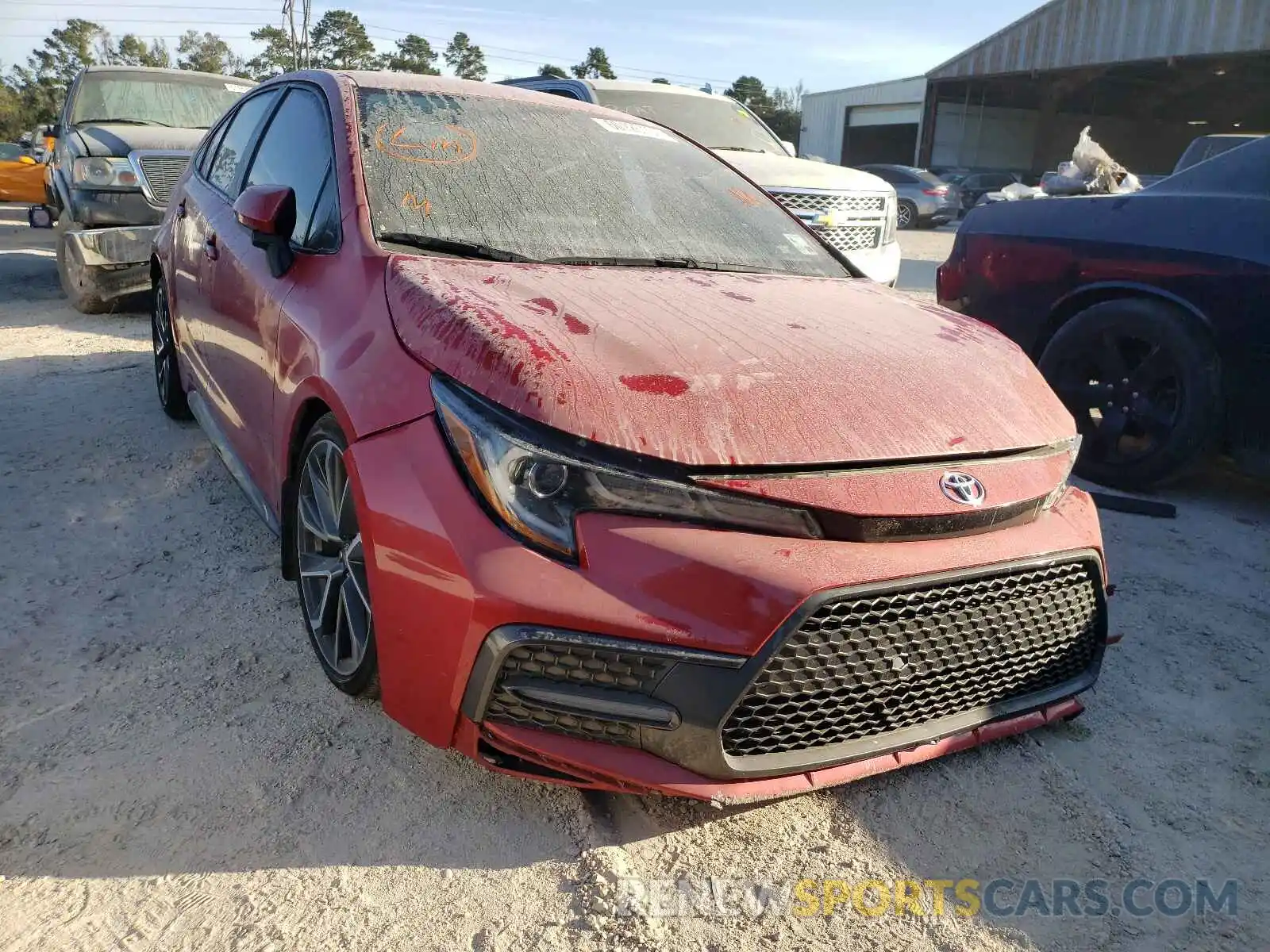 1 Photograph of a damaged car JTDS4MCE6MJ068850 TOYOTA COROLLA 2021